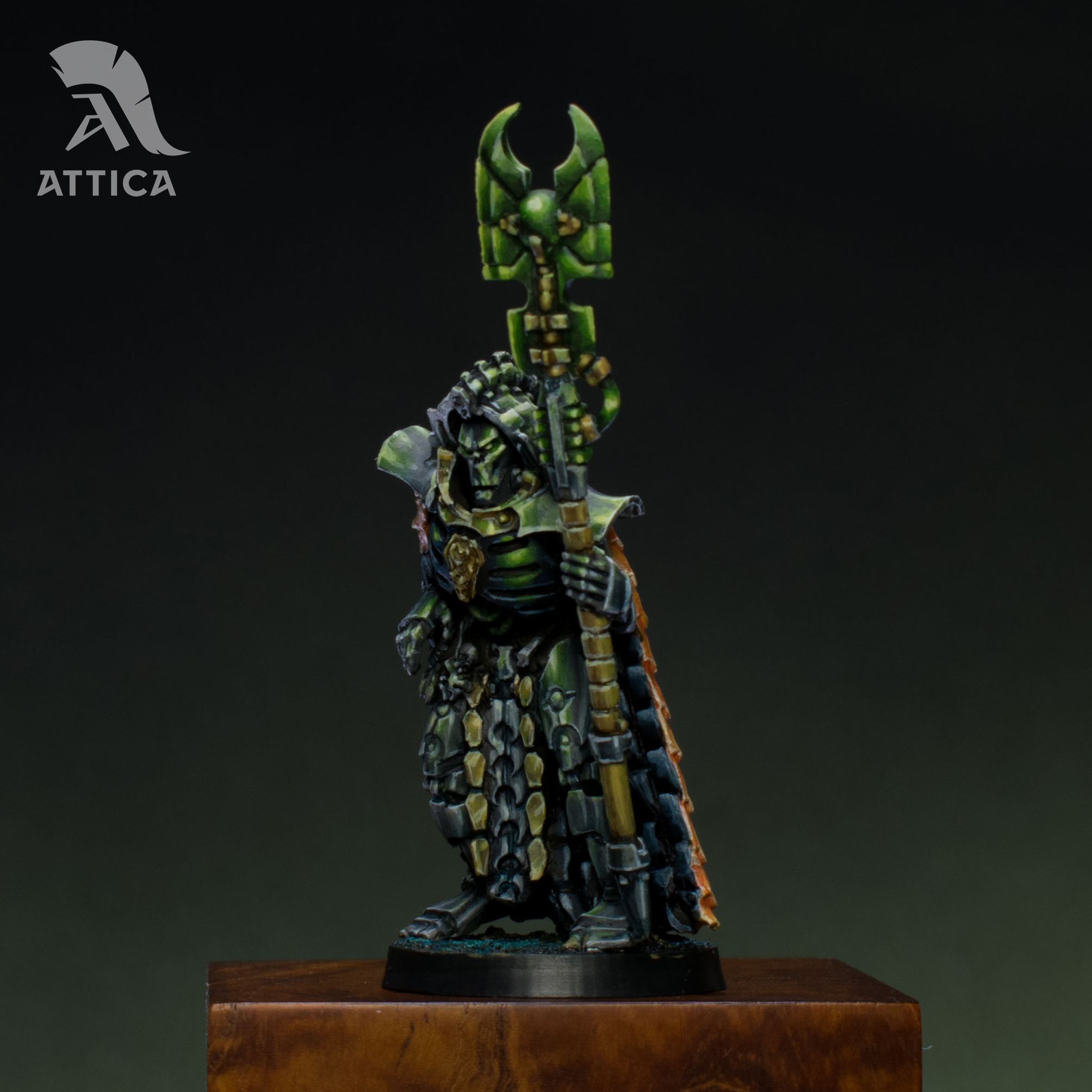 Trazyn the Unnumbered - My, Painting miniatures, Necrons, Warhammer 40k, Warhammer, Trazin the Incalculable, Painting, Desktop wargame, Longpost