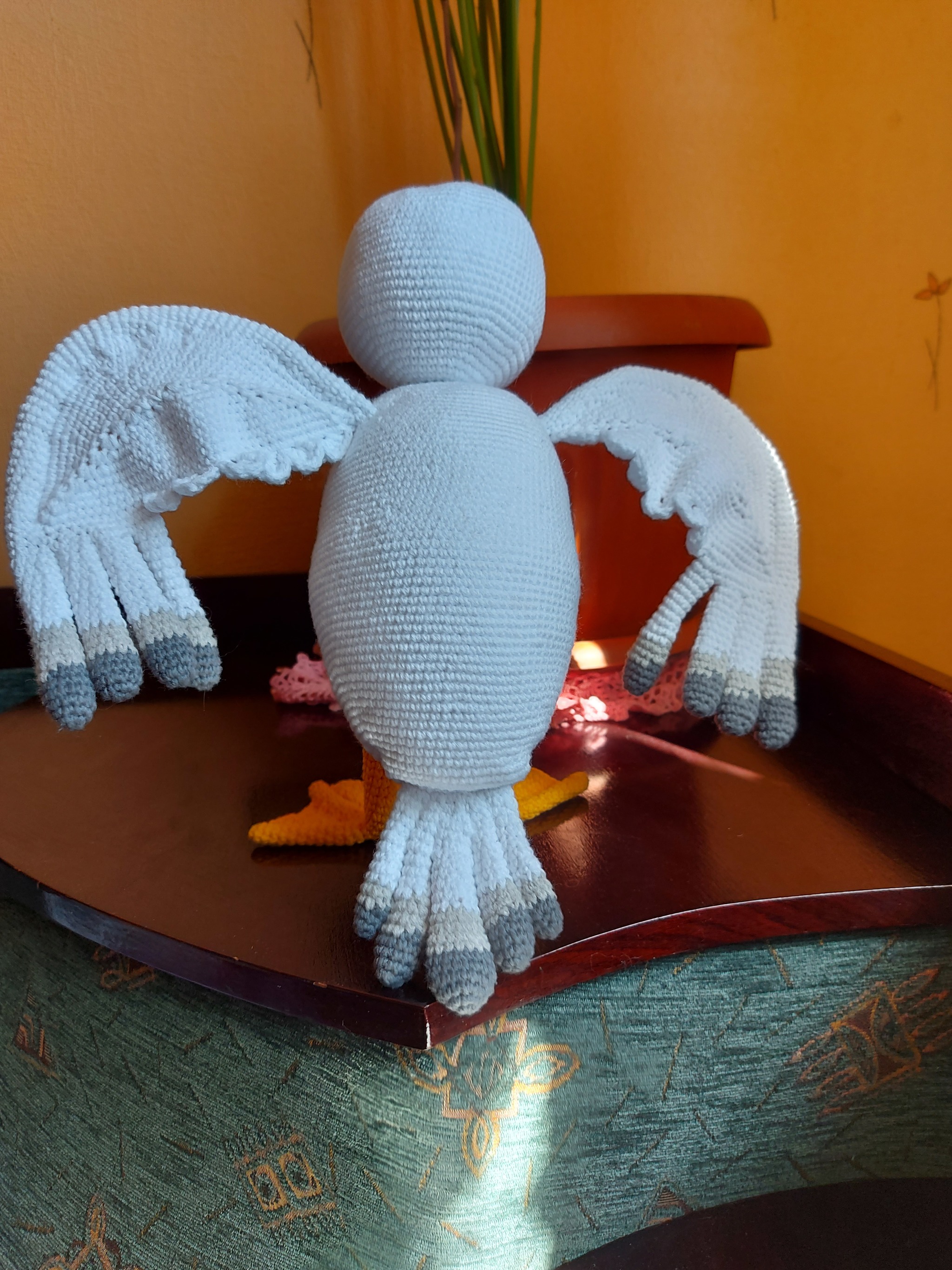 This time there is a knitted bird, but not a plane)) - My, Seagulls, Icebreaker Krasin, Frame toy, Longpost