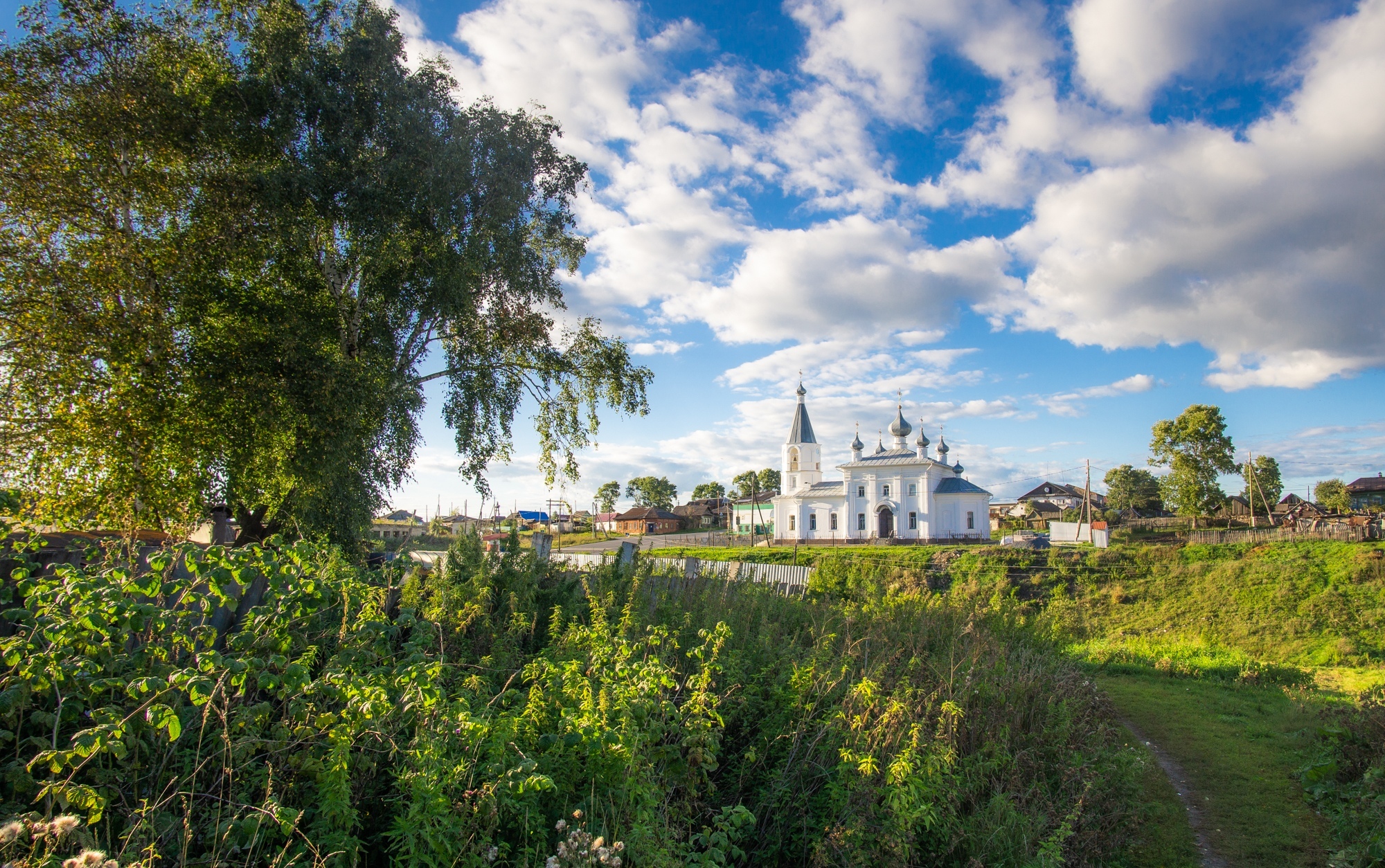 The village of Ailino. Southern Urals - Southern Urals, Landscape, Sunset, Longpost