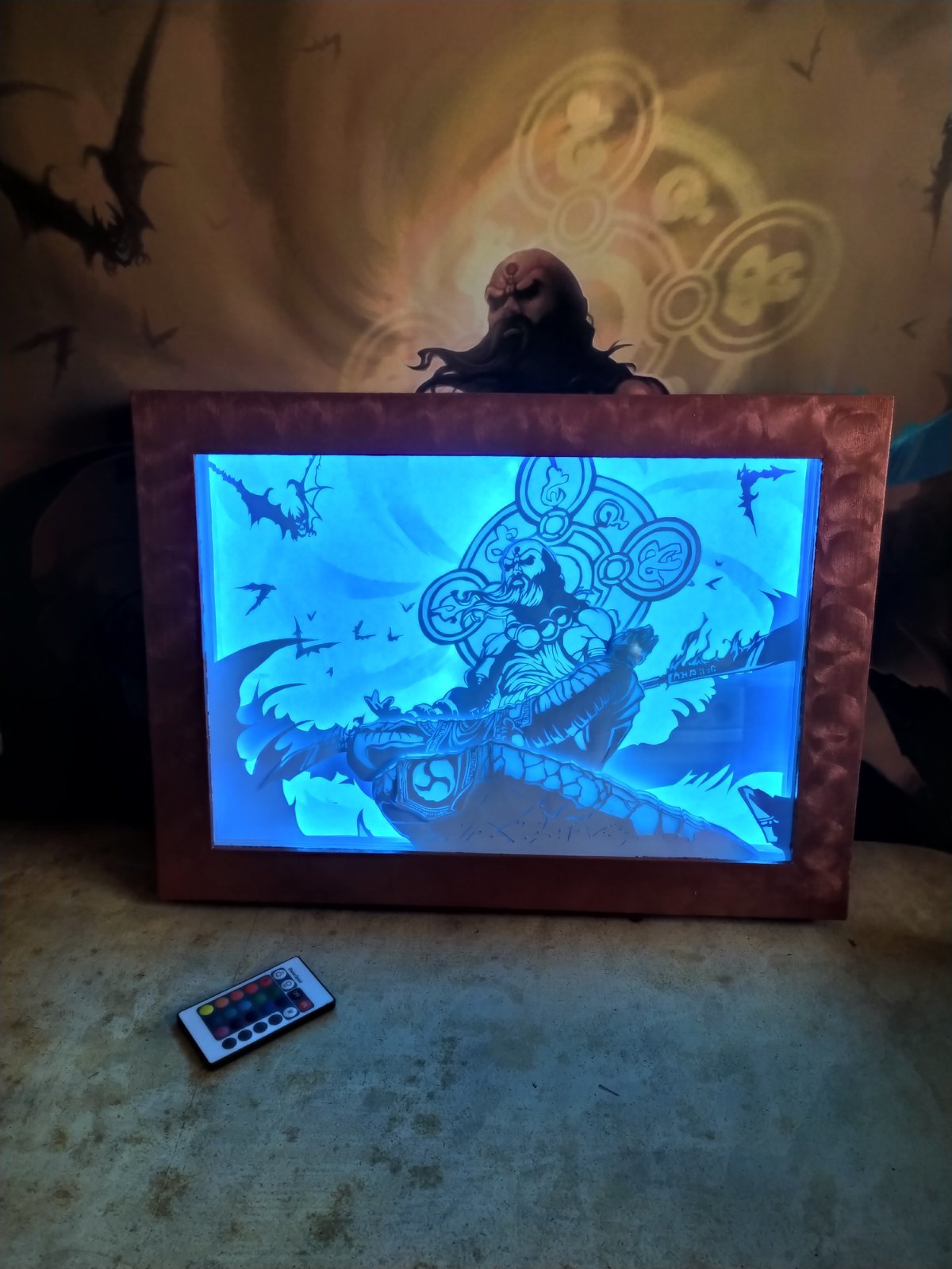 Monk - My, Lightbox, Diablo iii, Needlework with process, Sanctuary, Paper products, Mat, GIF, Video, Longpost