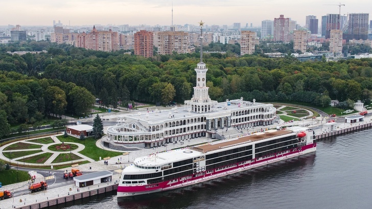 The architectural monument Northern River Station opened in Moscow after reconstruction and restoration. - Reconstruction, Architecture, Railway station, River Station, Moscow, Longpost