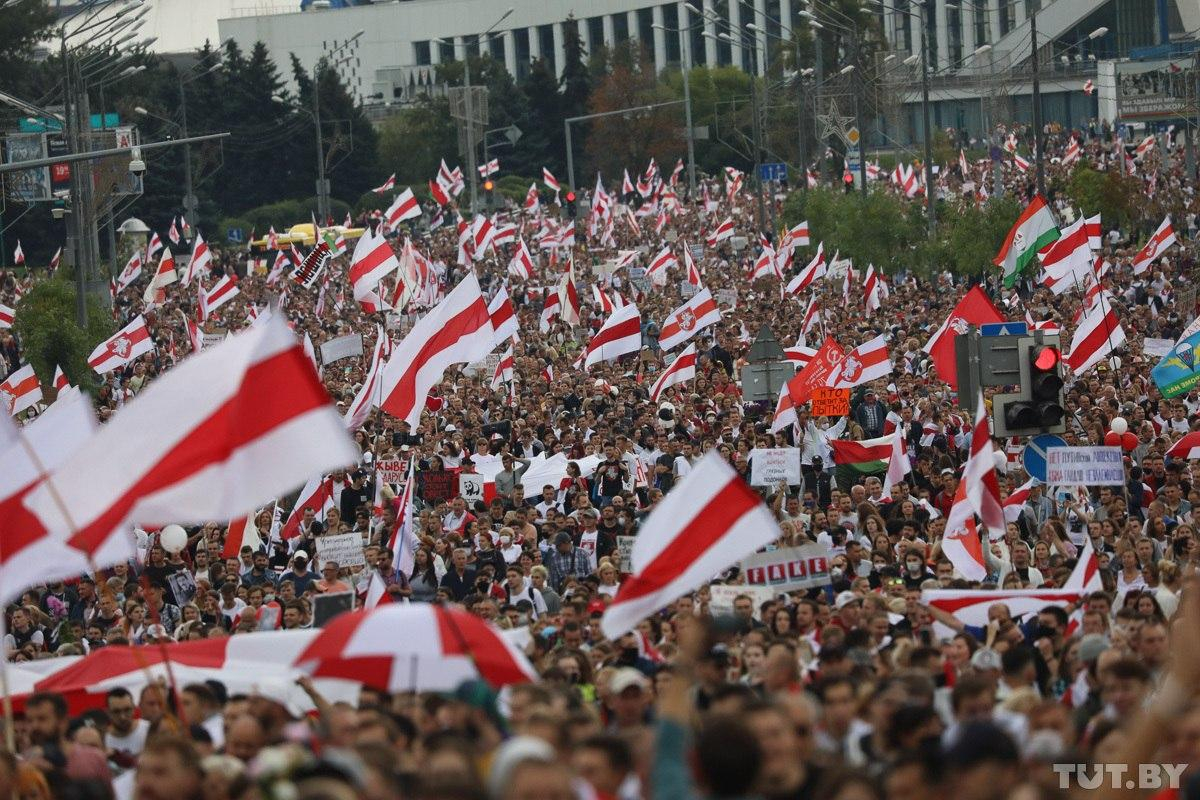 Tens of thousands of Belarusians again rallied against the Lukashenko regime - Politics, Republic of Belarus, Alexander Lukashenko, Protests in Belarus, Rally, Longpost