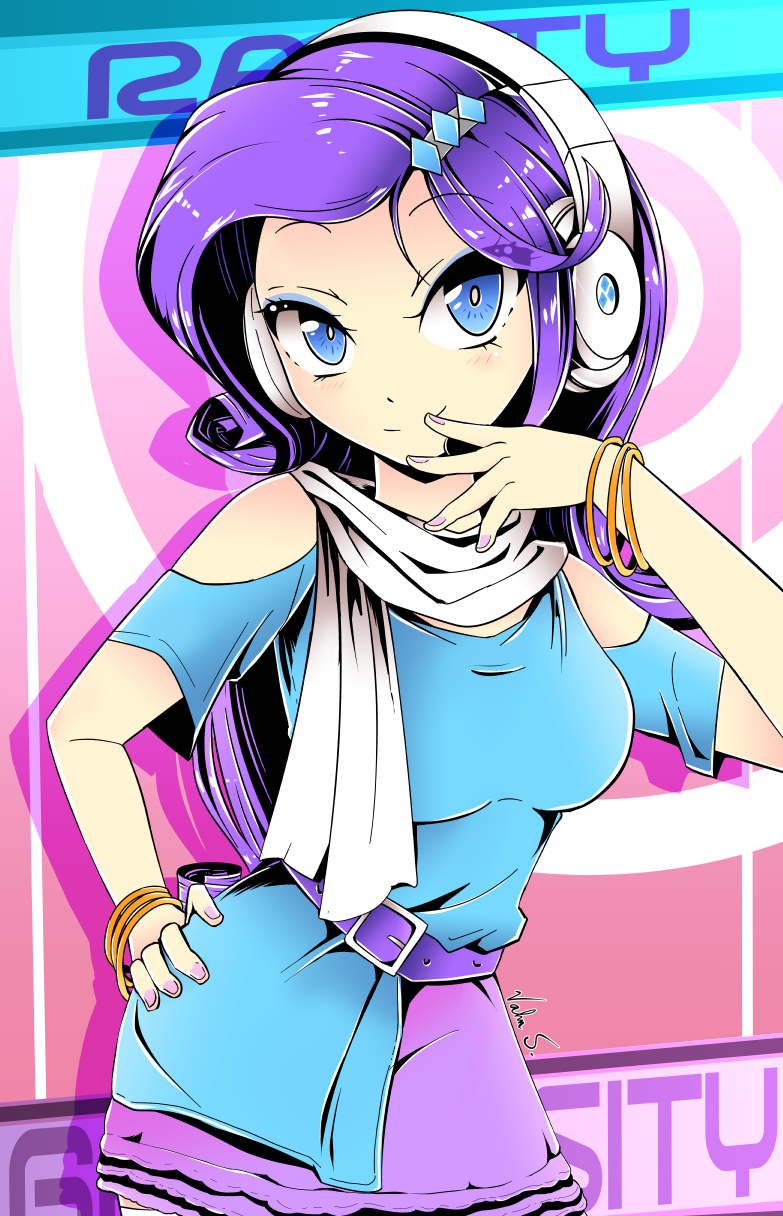 Manga Style by Banzatou - My Little Pony, Mane 6, Sunset Shimmer, Starlight Glimmer, Хуманизация, Аниме, Арт, Длиннопост, Rarity