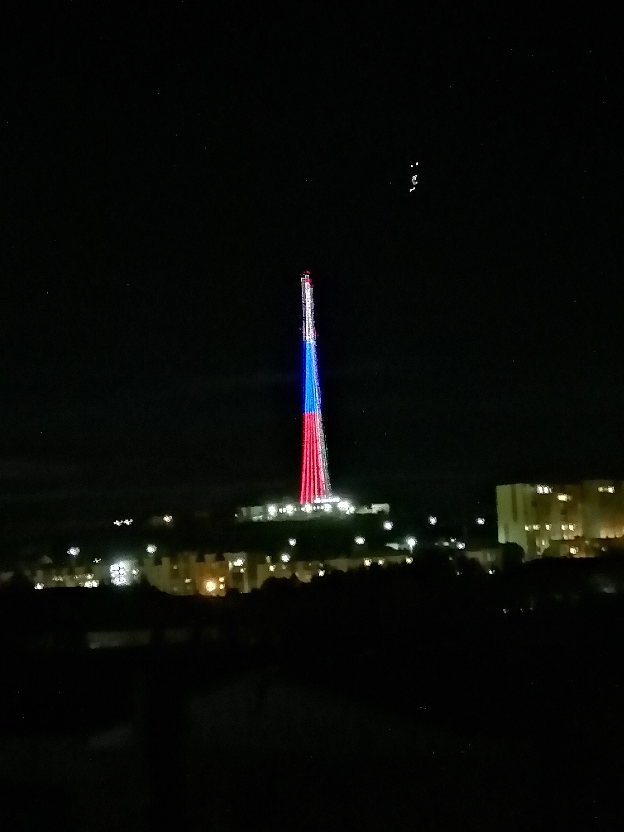 Evening in Murmansk. communications tower - My, Murmansk, Tower, Longpost