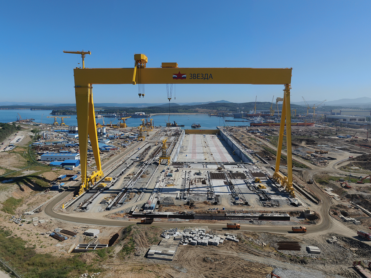 After inviting Chinese contractors, the construction period for the largest dry dock in Russia was reduced by 4 years) - Zvezda Shipyard, Дальний Восток, Building, Chinese, Shipyard, Rosneft, Dry dock, news, Longpost