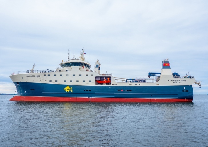 The first new Russian large-tonnage trawler Barents Sea in 30 years was handed over to the customer - Shipbuilding, Russia, Fleet, Trawler, Fishing, Longpost