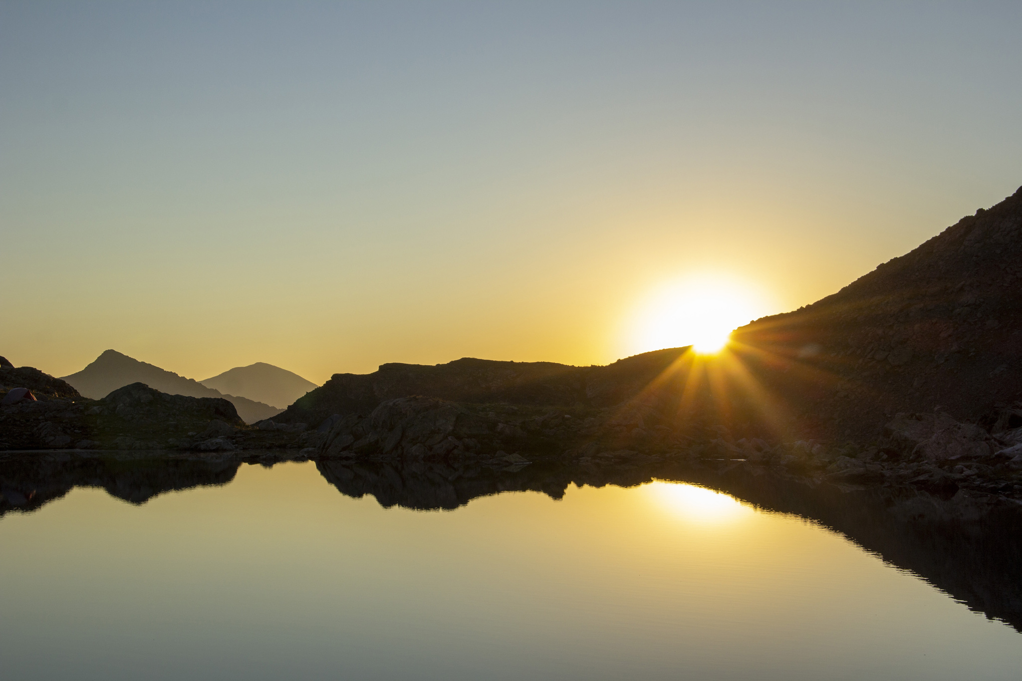 Рассвет на софийских Озерах