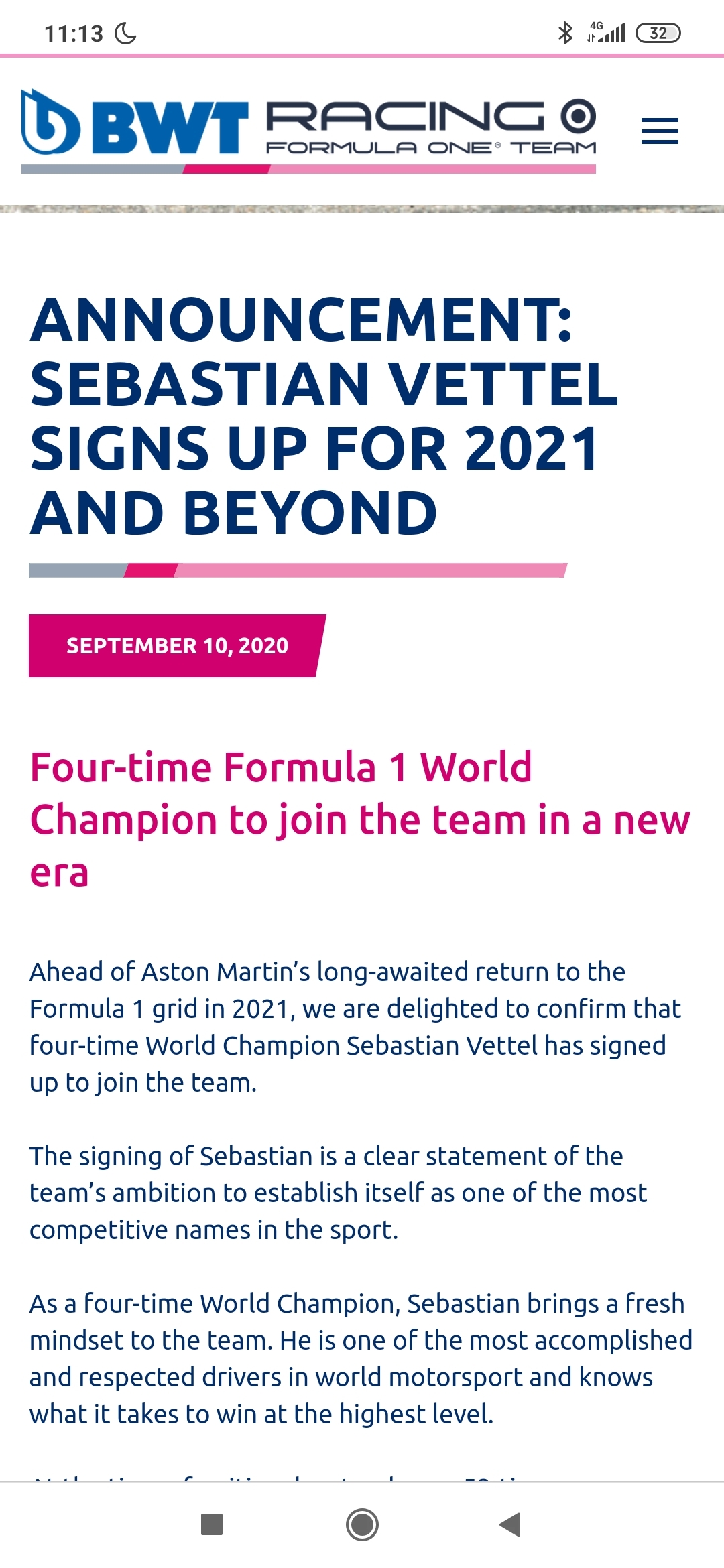 Hello ass, New Year! The future Aston Martin has just denied his interest in Vettel, and then this news comes... - Formula 1, Race, Auto, Автоспорт, news, Suddenly, Aston martin, Sebastian Vettel, Pilot, Racers, Contract, Longpost