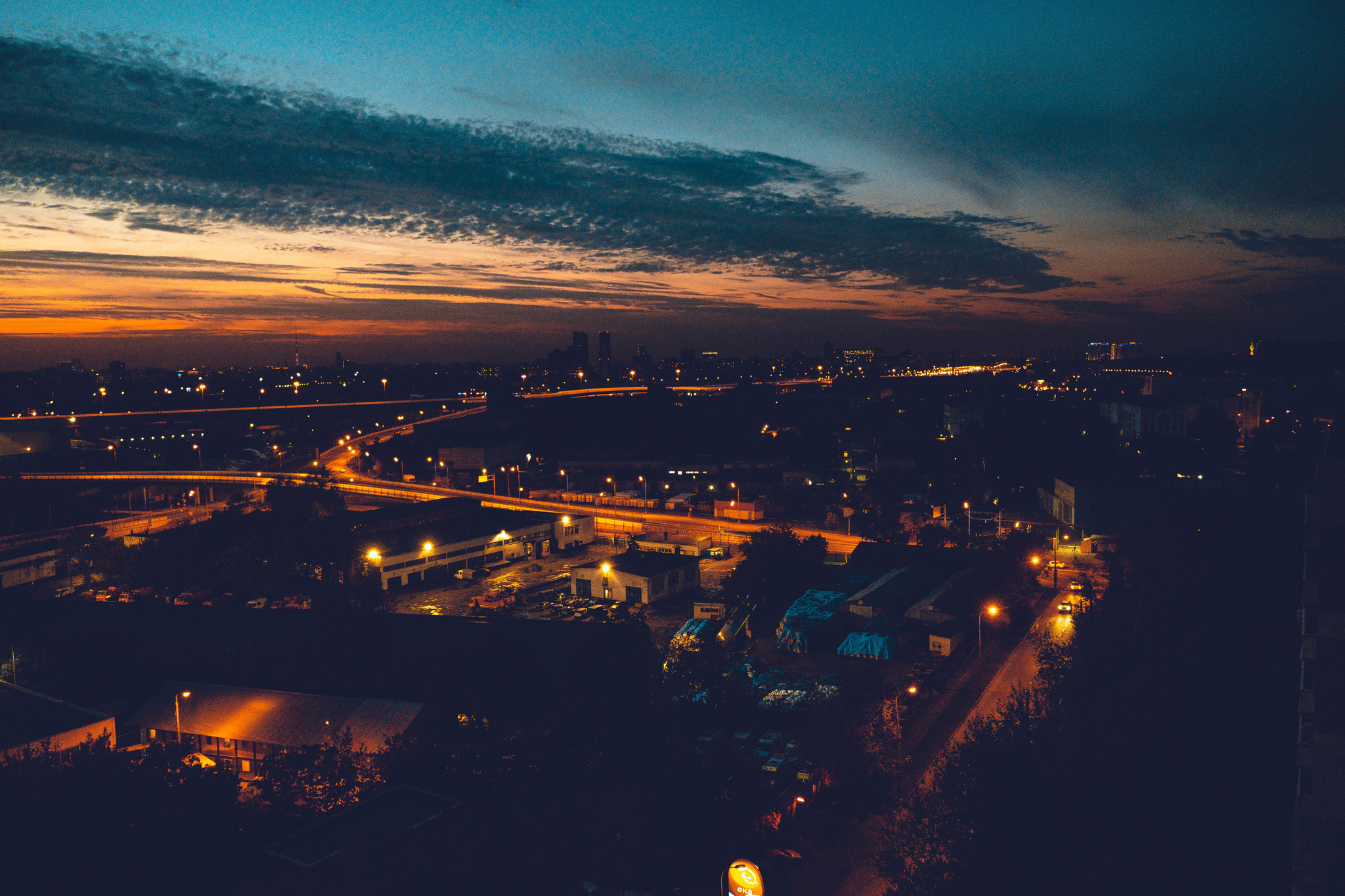 North-Eastern Expressway, and a view of Moscow - My, Moscow, The photo, Chord, Longpost