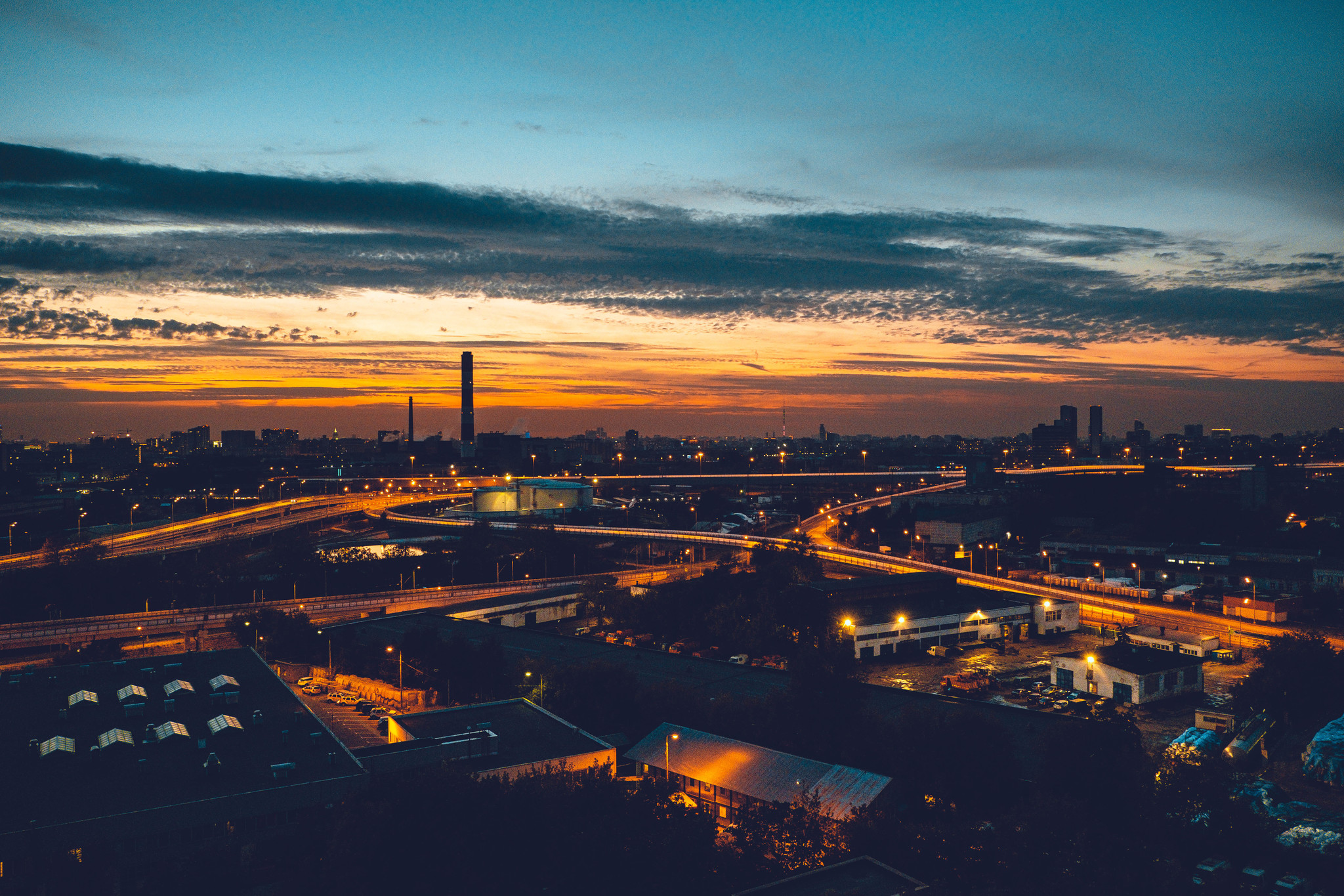 North-Eastern Expressway, and a view of Moscow - My, Moscow, The photo, Chord, Longpost