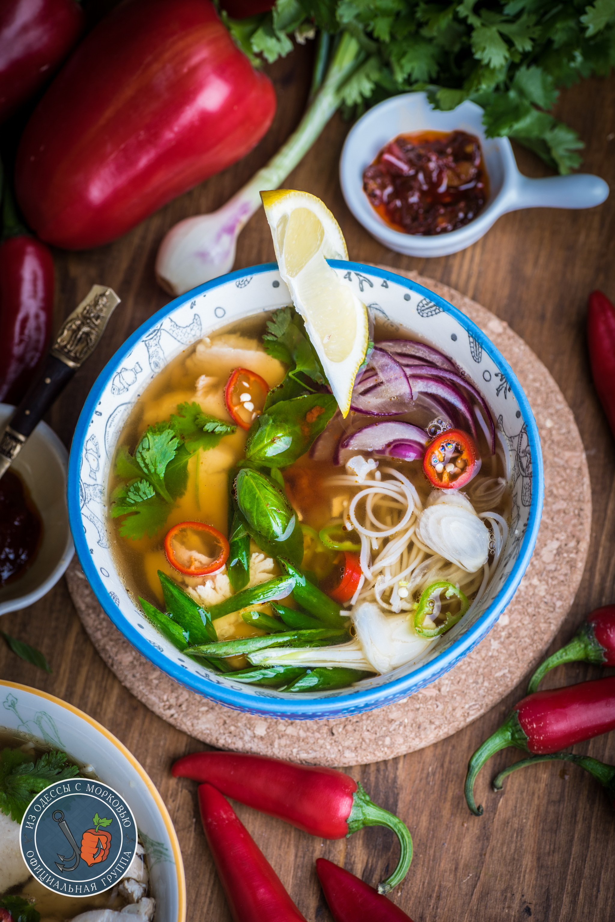 My favorite Pho Ga - My, From Odessa with carrots, Cooking, Food, Recipe, The photo, Longpost, Soup