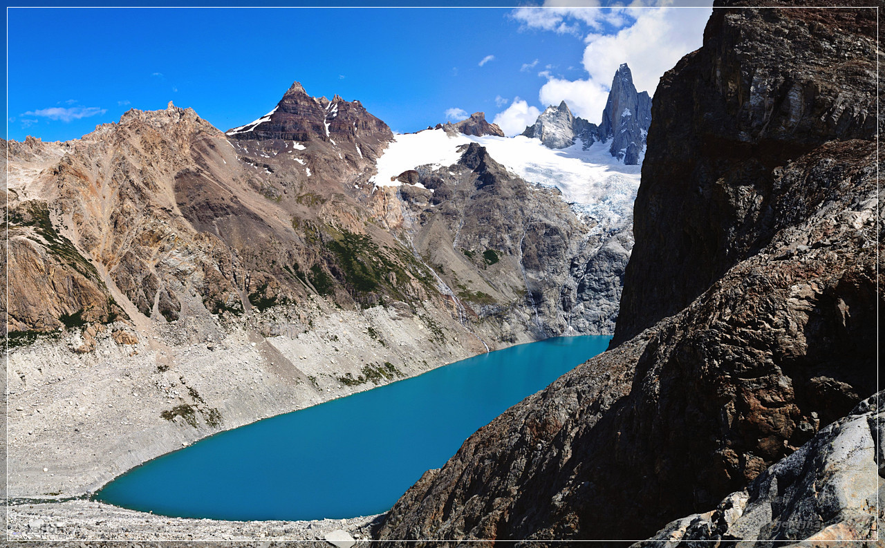 Lake Three - My, The mountains, Argentina, Friday tag is mine, Tourism, Lake, Patagonia, Mountain tourism, Fitzroy, Longpost, Nature