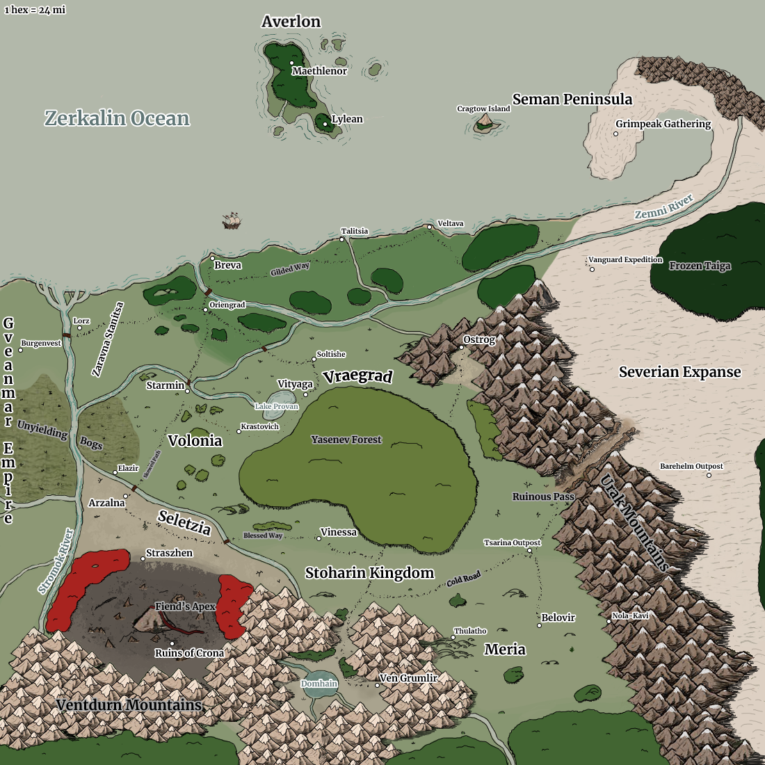 I drew a map for a campaign based on my setting. - My, Cards, Fantasy, Dungeons & dragons