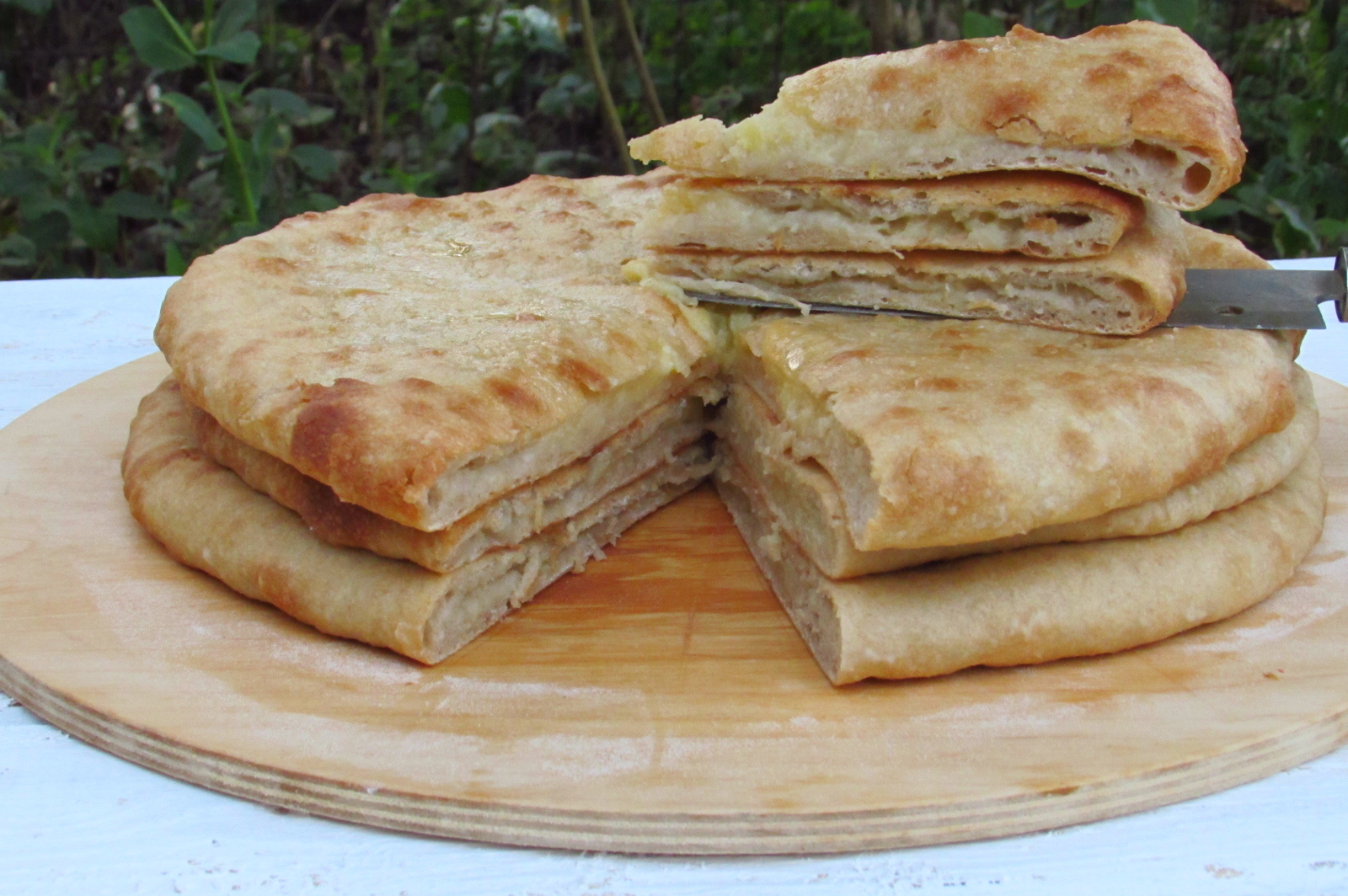 Ossetian sourdough pie. Photo post - My, Pie, Bakery products, Longpost, Recipe, Ossetian pie, Cooking