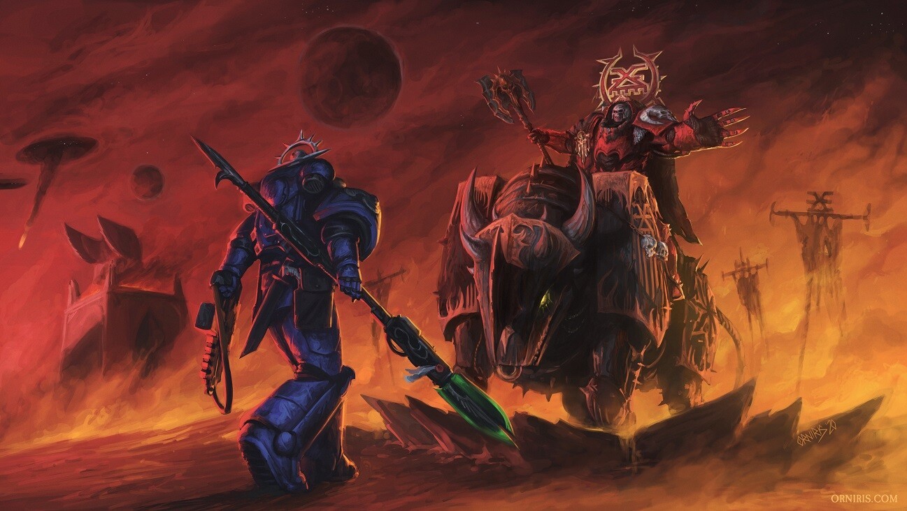 The Crucible of War - Warhammer 40k, Wh Art, Primaris space marines, World eaters