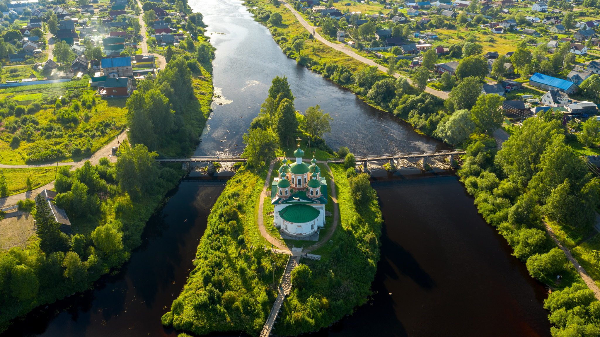 Cathedral of Our Lady of Smolensk - My, The photo, Drone, Quadcopter, Olonets