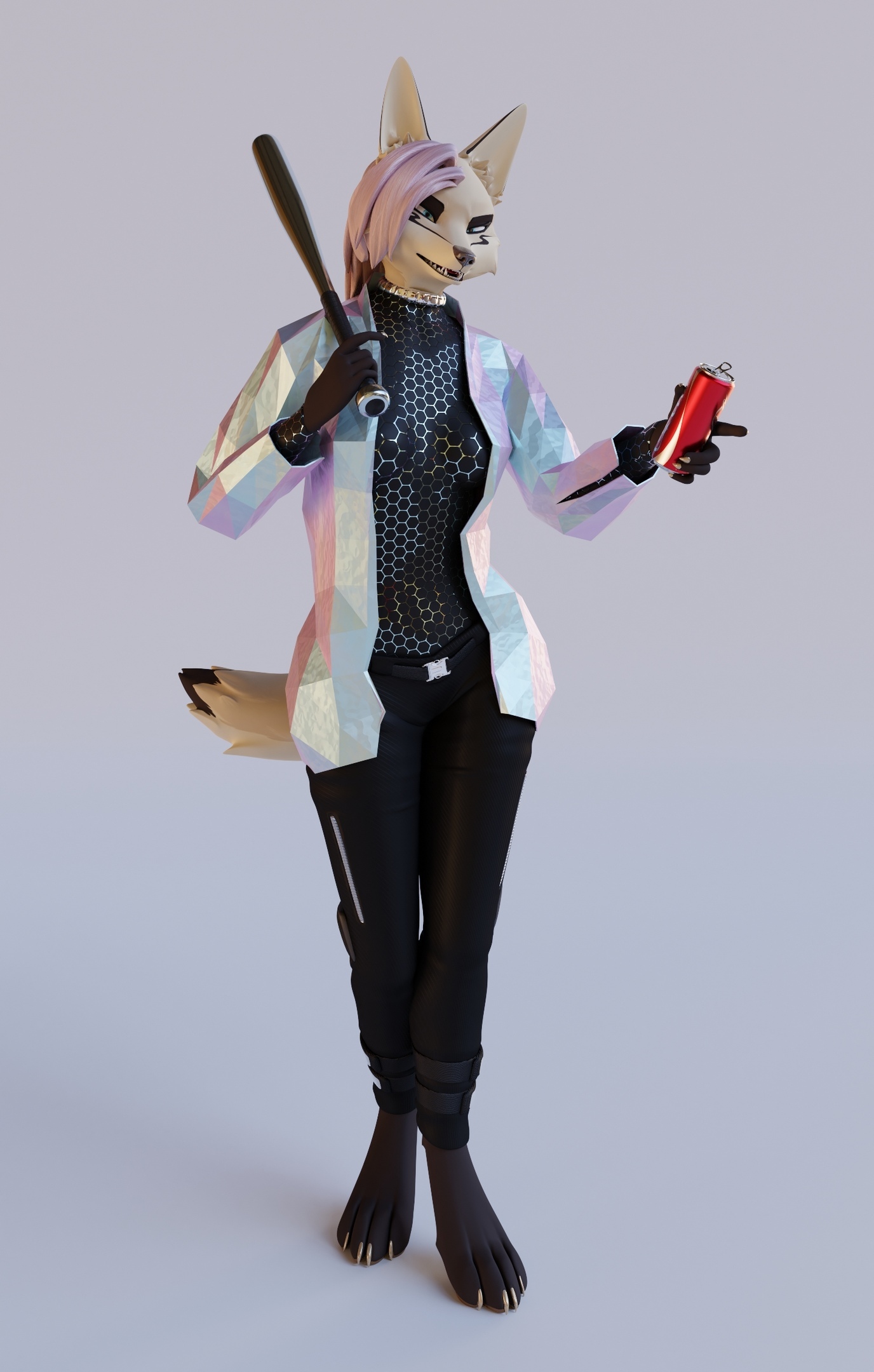 Impreza3D - My, Anthro, 3D, Fox, Tridognait, Furry