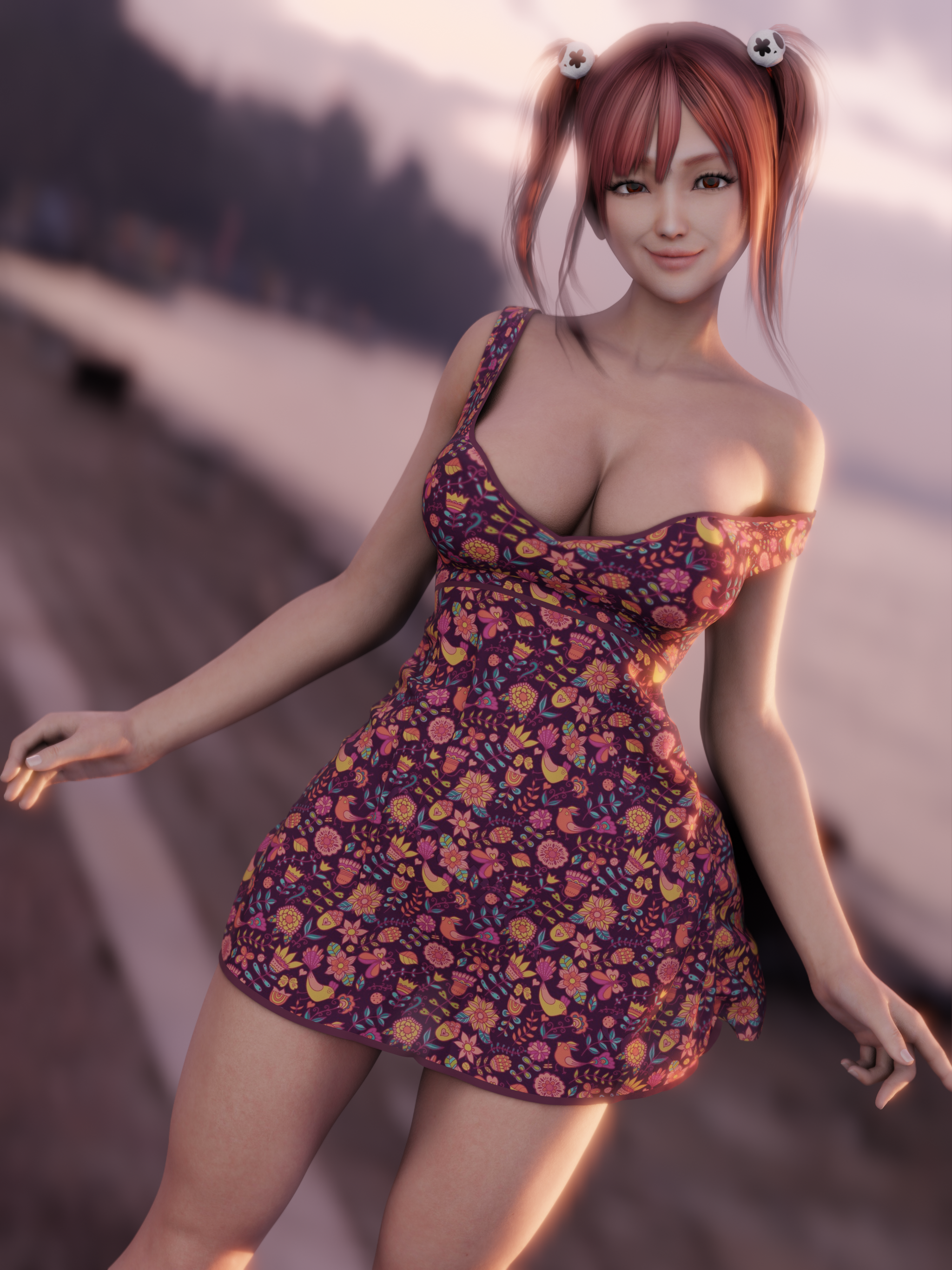 Computer babes part 10 - NSFW, Asian, Anime, Art, Erotic, Boobs, Booty, Girls, Computer graphics, Longpost, 3D