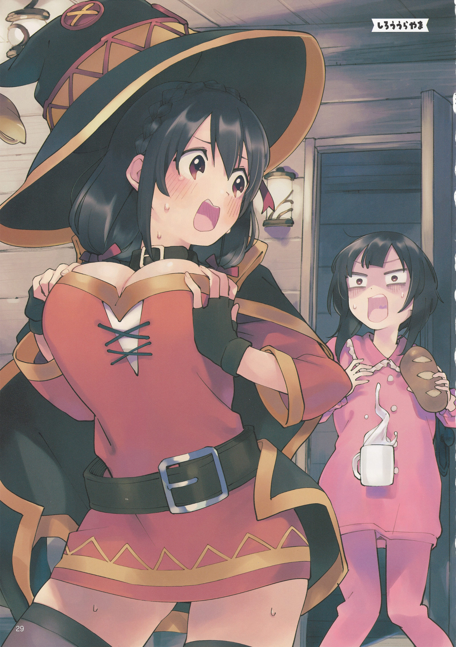 Yunyun & Megumin - Konosuba, Yunyun, Megumin, Anime Art, Аниме, Арт