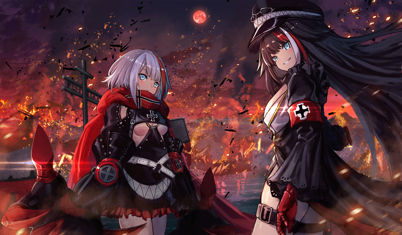 Admiral Graf Spee & Deutschland - Anime, Anime art, Azur lane, Admiral graf spee, Rammstein Deutschland