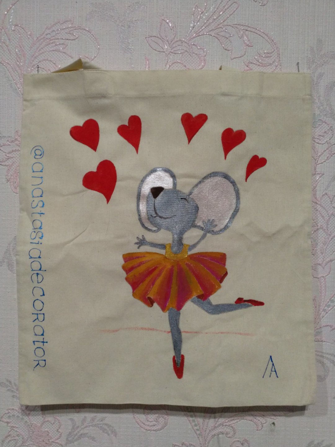 Bags and Mice. Mice and bags - My, Decorator, Сумка, Painting, Mouse, Artist, Creation, Longpost