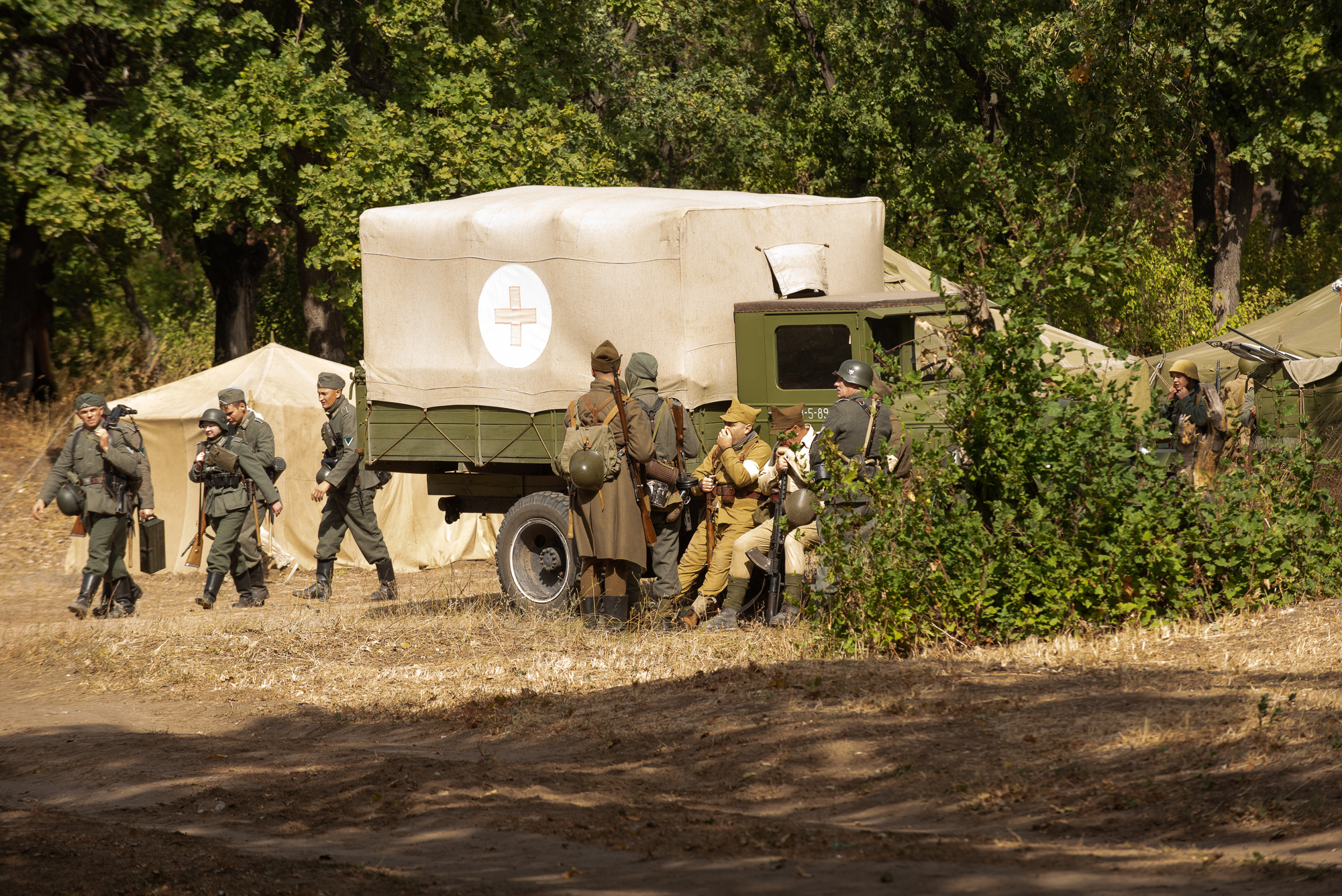 Photo report from the reconstruction of the battle for the banks of the Volga - The Path to Victory - My, The Great Patriotic War, Reconstruction, Reportage, They fought for their homeland, Longpost