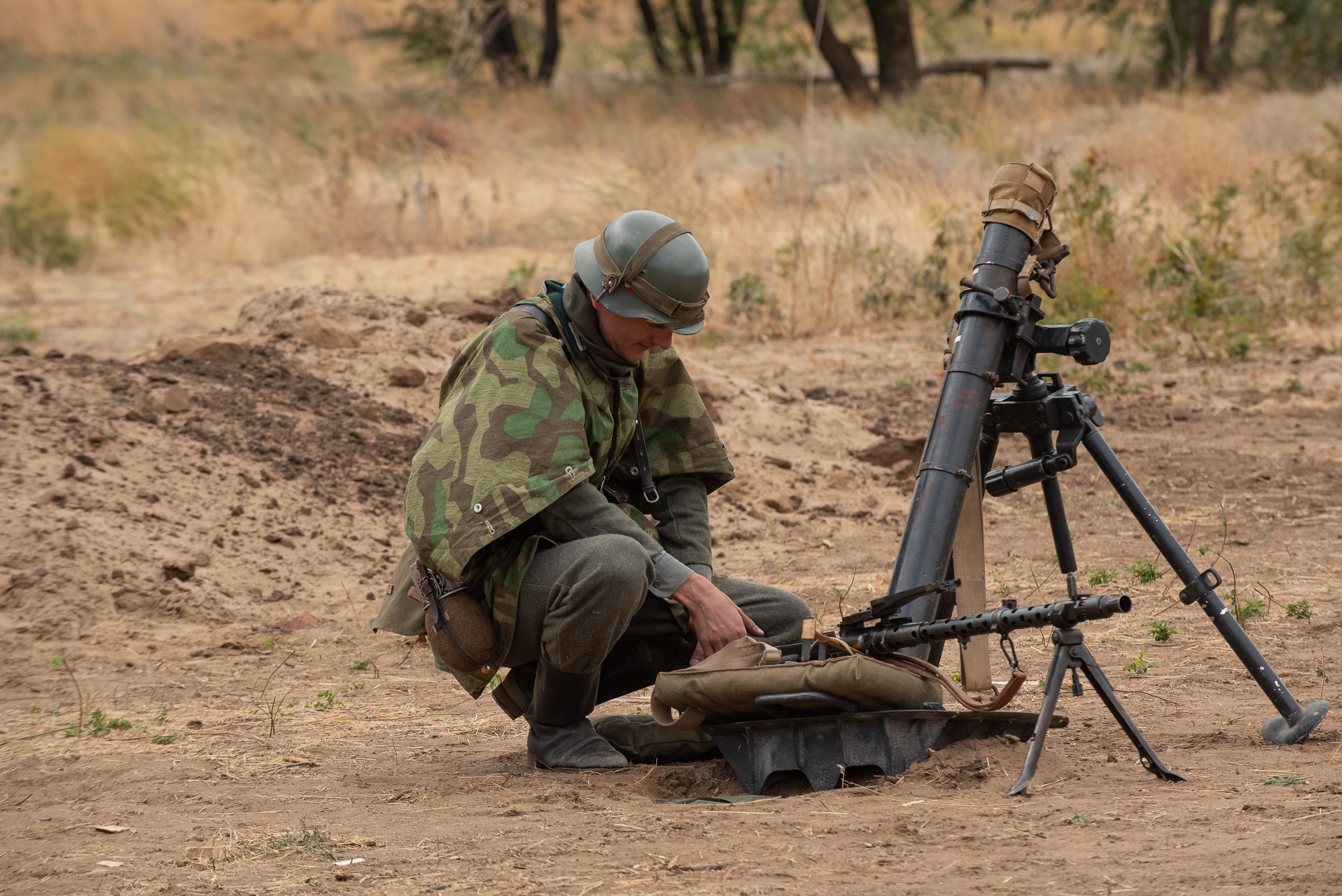 Photo report from the reconstruction of the battle for the banks of the Volga - The Path to Victory - My, The Great Patriotic War, Reconstruction, Reportage, They fought for their homeland, Longpost