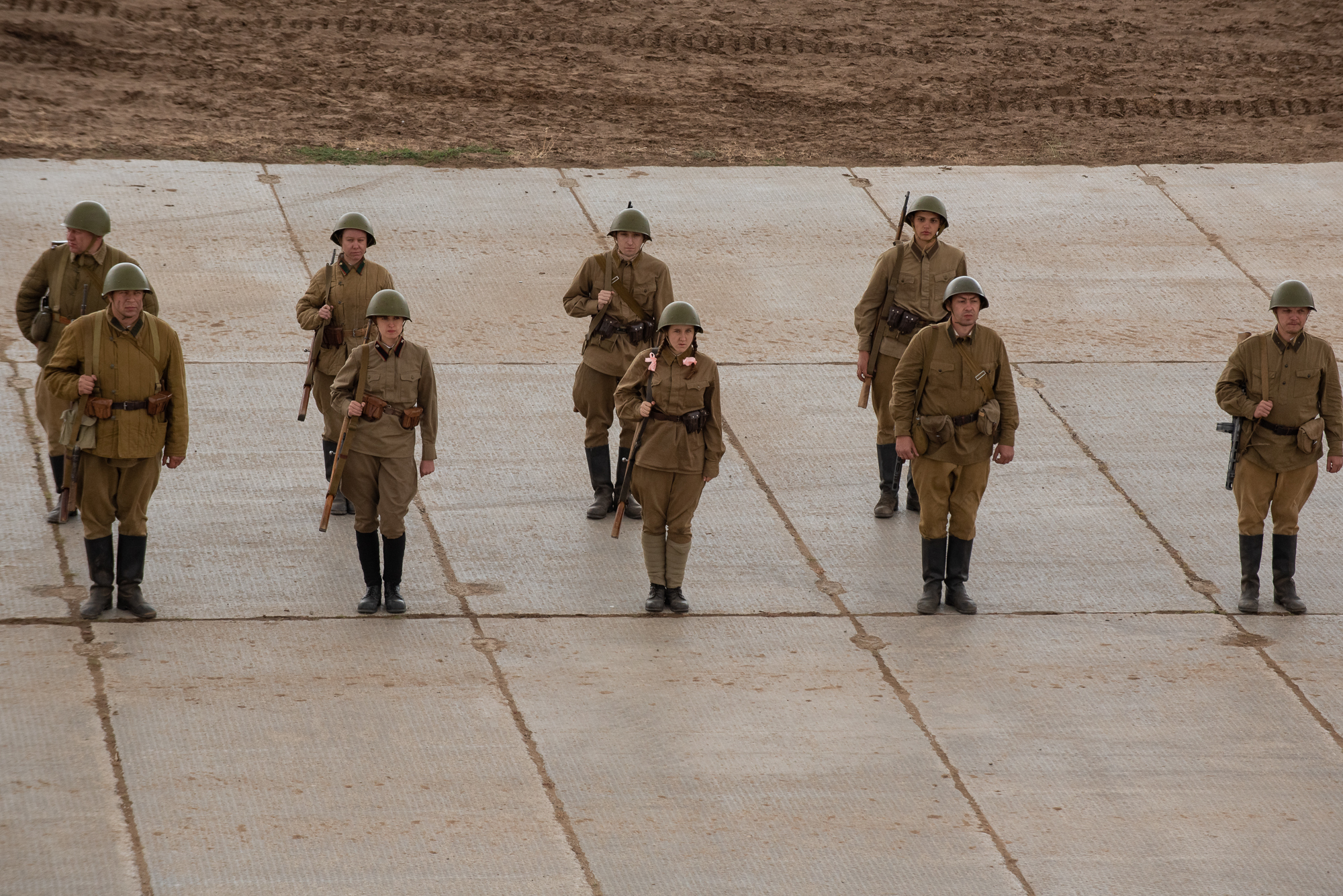 Photo report from the reconstruction of the battle for the banks of the Volga - The Path to Victory - My, The Great Patriotic War, Reconstruction, Reportage, They fought for their homeland, Longpost