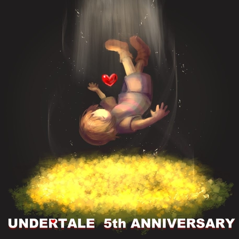 A collection of art in honor of the game's fifth anniversary - Undertale, Alltogether, Art, Games, Anniversary, Longpost