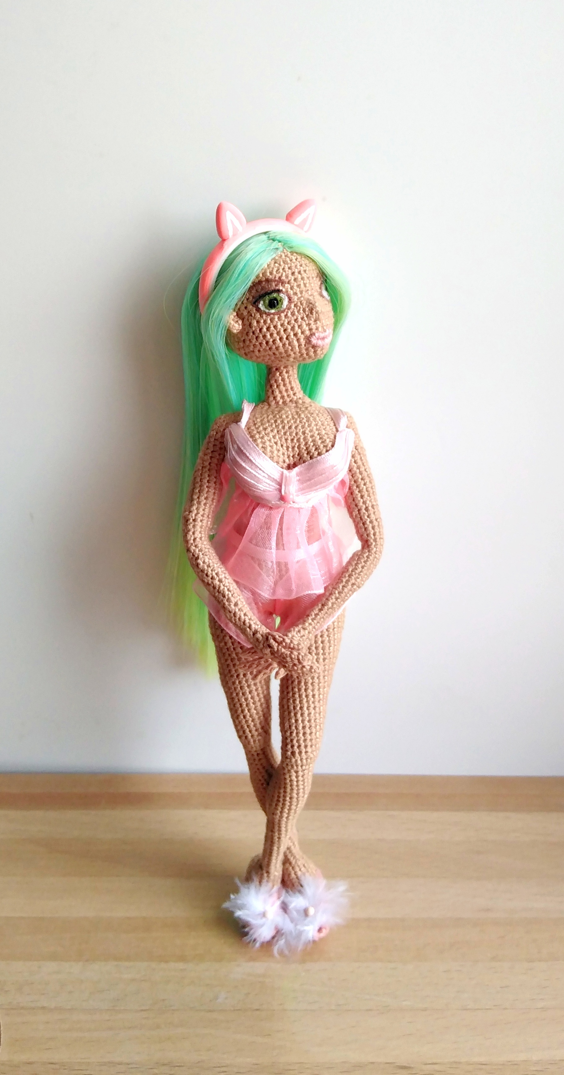 New doll - My, Crochet, Needlework without process, Longpost, Doll, Knitting, Handmade, Interior doll, Hobby