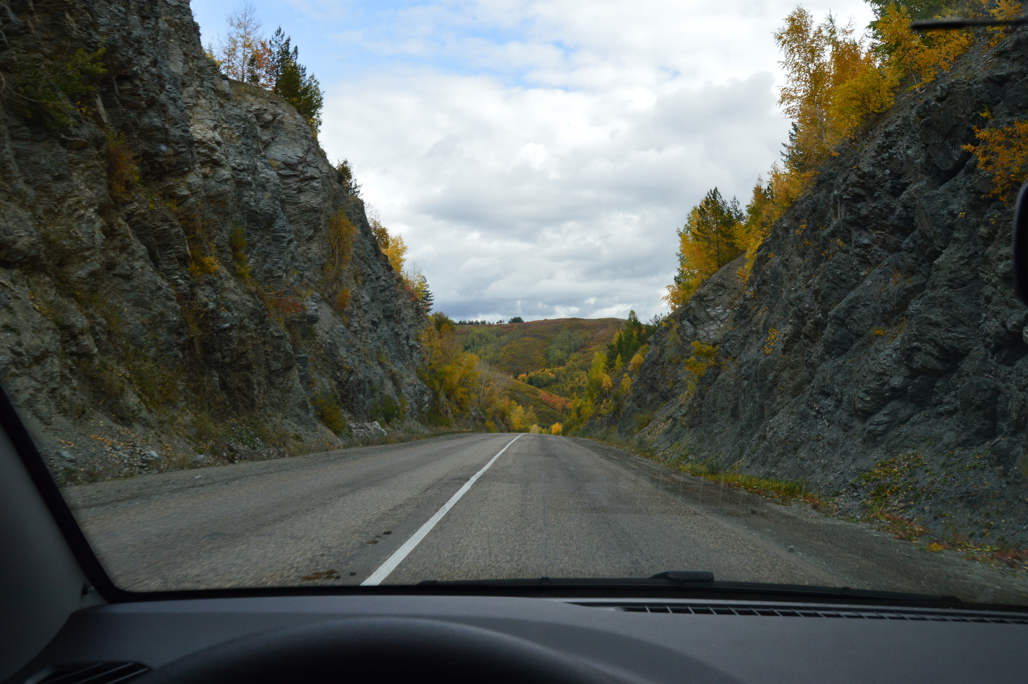 Autumn colors - My, The photo, Kazakhstan, Nikon, Autumn, The mountains, Ust-Kamenogorsk, Road