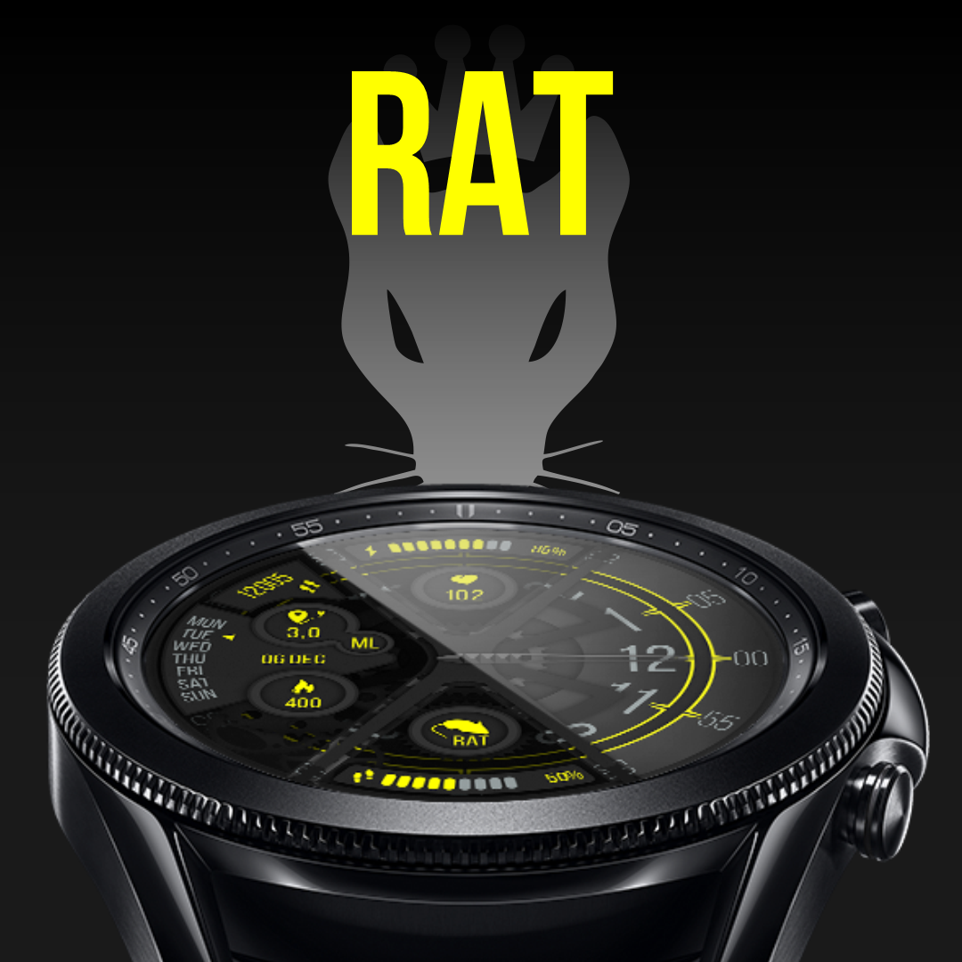 Rat- Dial Design for Samsung Galaxy Watch - My, Freebie, Design, Smart watch, Clock face, Samsung, Watchface, Samsung galaxy Watch, Samsung Galaxy