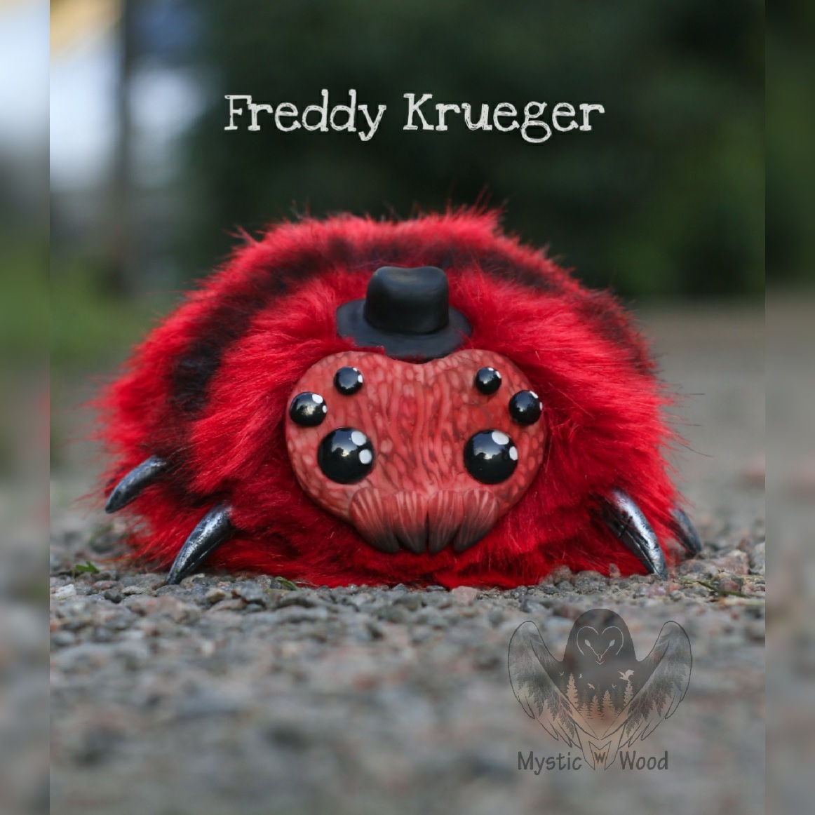 Spiders for Halloween - My, Spider, Handmade, Needlework without process, Polymer clay, Halloween, Pumpkin, Freddy Krueger, Longpost