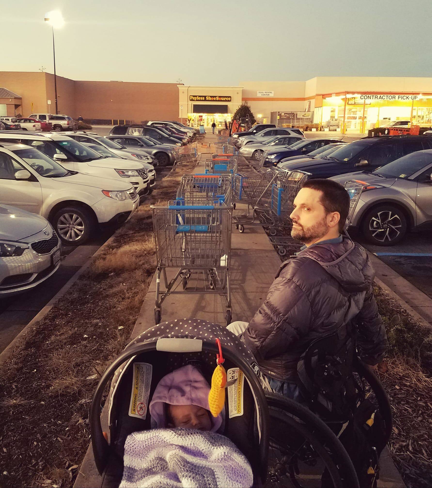 The Laziness of People and How It Affects Others - Reddit, The photo, Laziness, Grocery trolley, Disabled carriage, Baby carriage, Stroller, Wheelchair Disabled, Parking