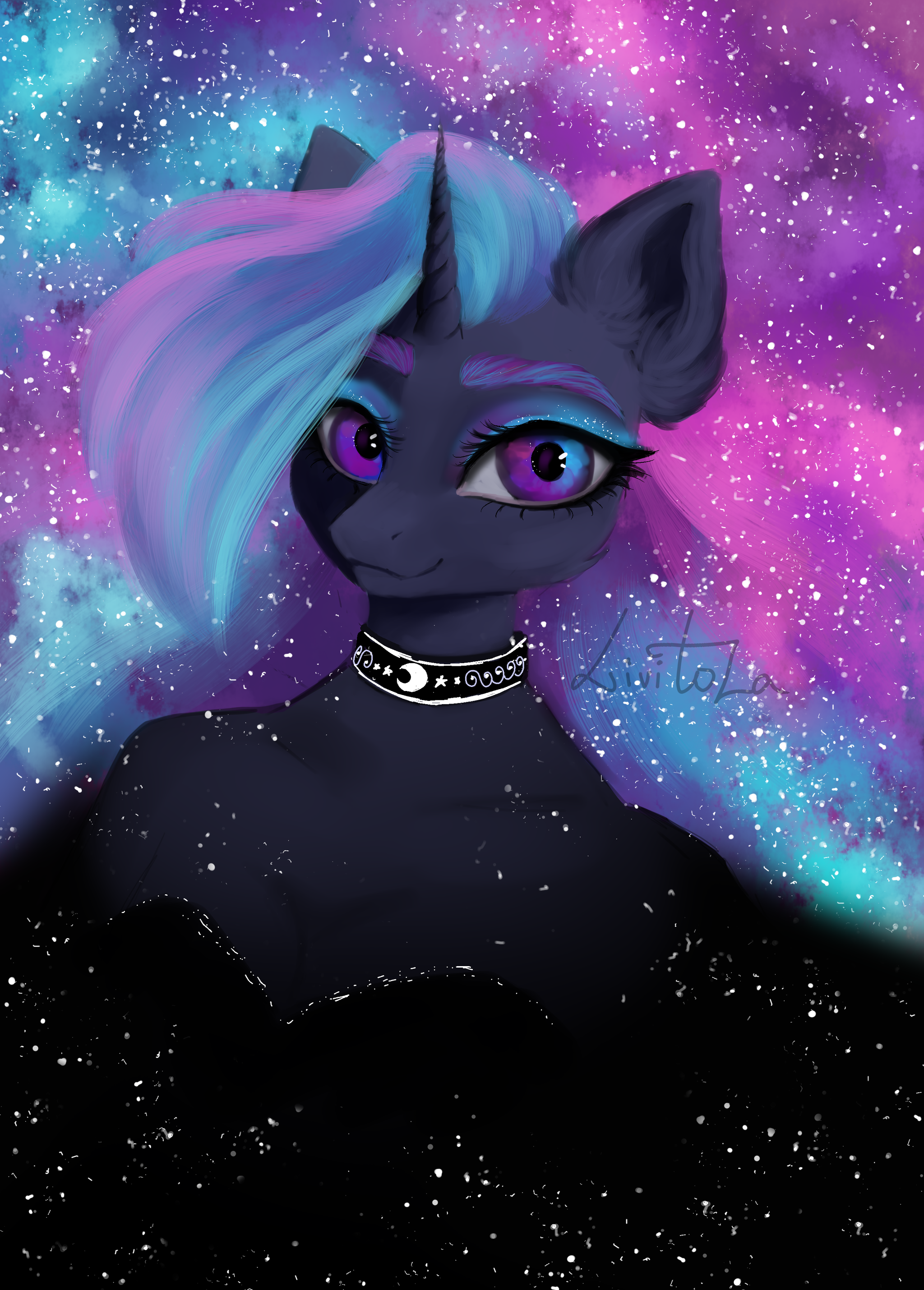 Black dress - My, My little pony, Princess luna, Livitoza