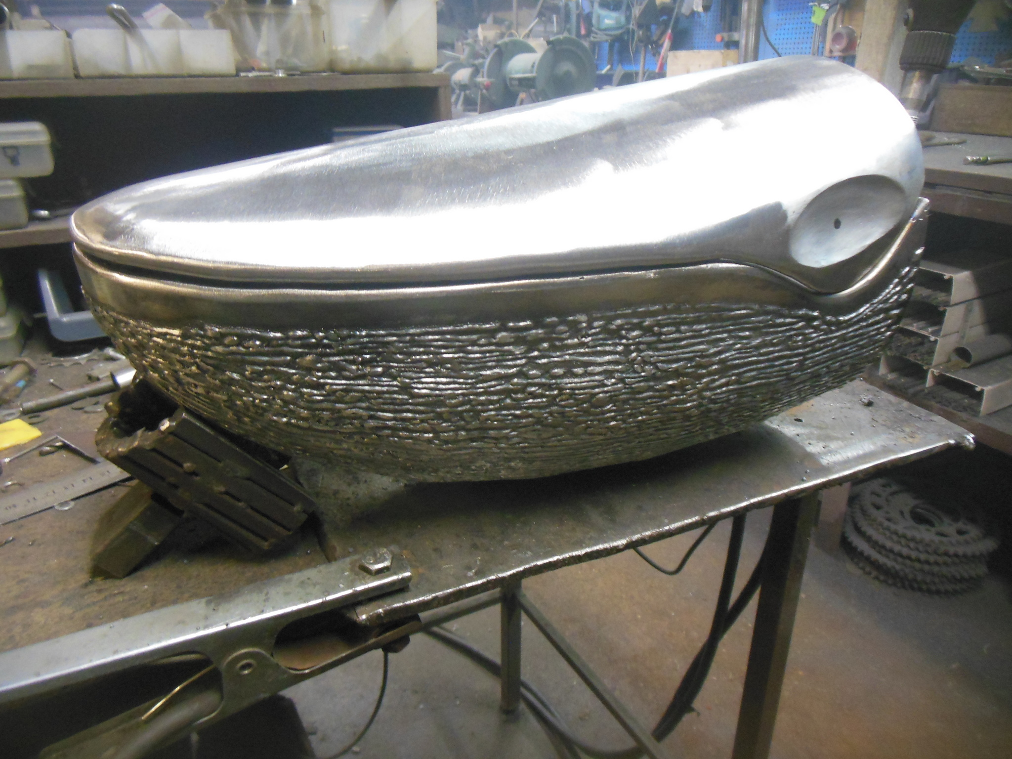 Blue whale - My, Welding, Lamp, Art welding, Longpost, Blue whale