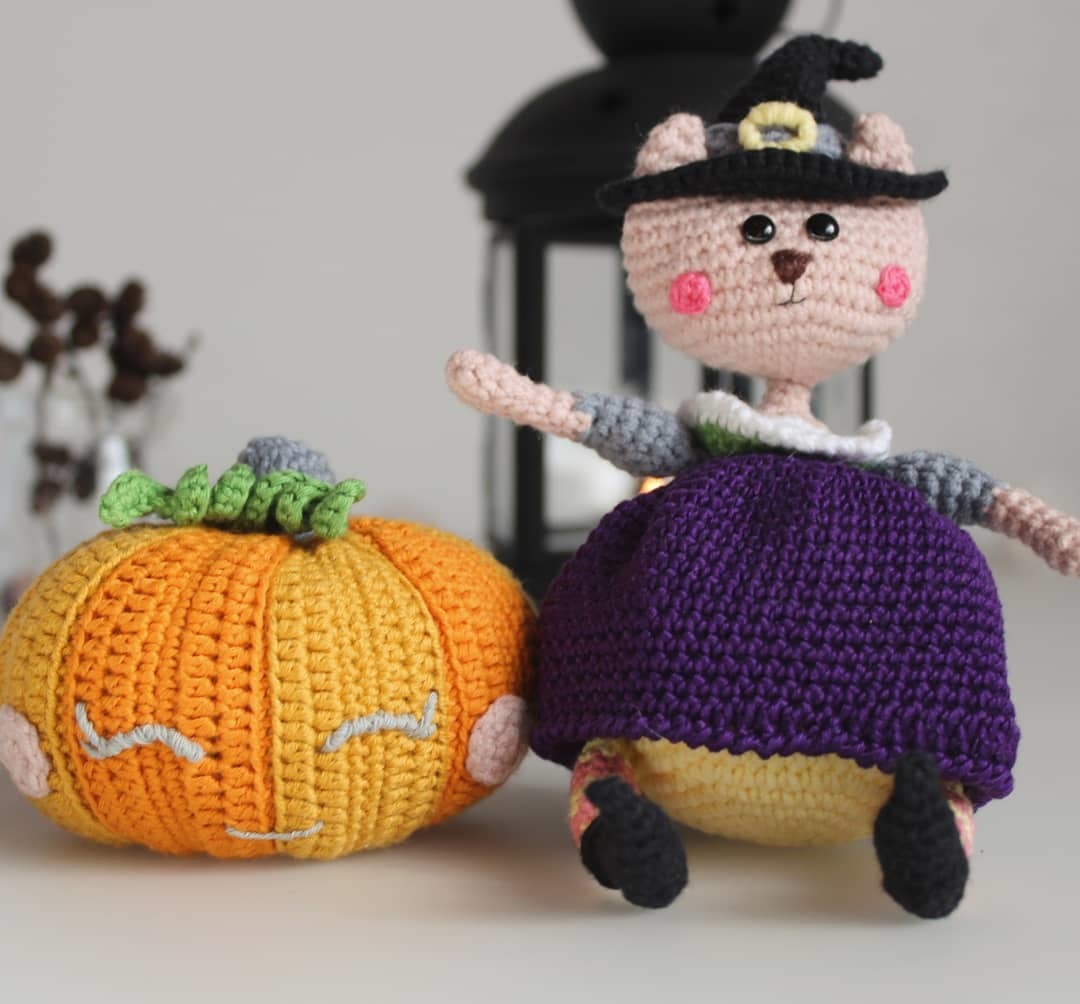 Pumpkin - My, Needlework without process, With your own hands, Crochet, Pumpkin, Halloween, Toys, Creation, Longpost