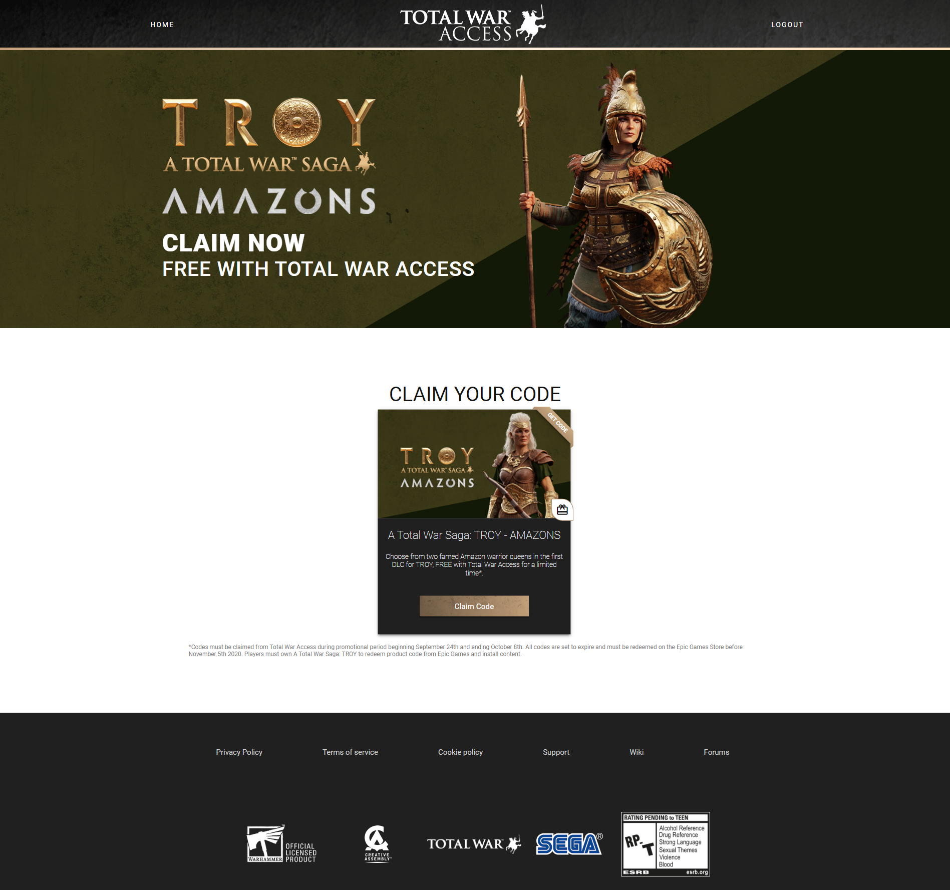 Epic Games Store] A Total War Saga: TROY - AMAZONS DLC | Пикабу