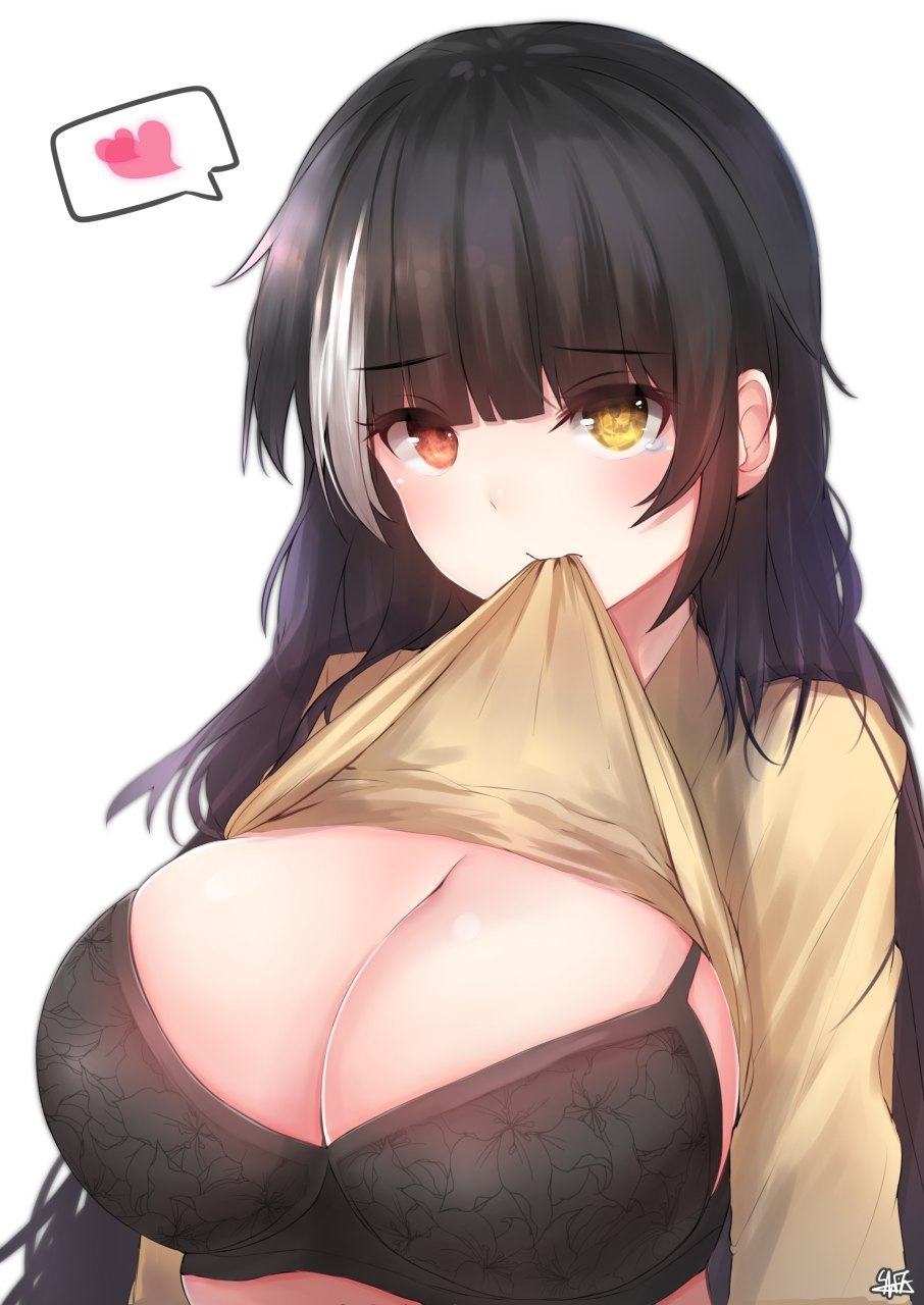 In.. here - NSFW, Art, Erotic, Anime art, Girls frontline, Ro635, Breast, Bra