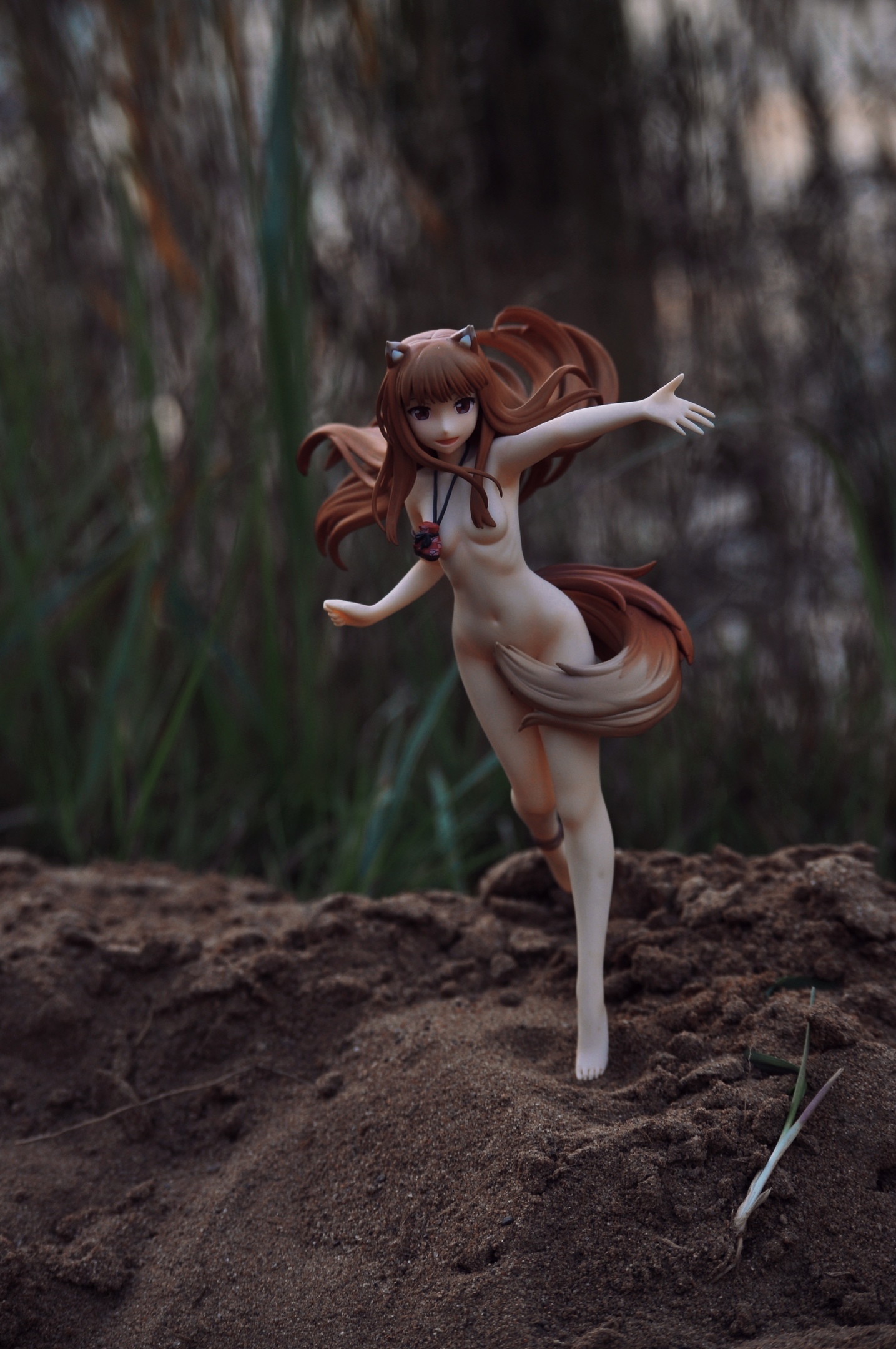 ~вЂў~ The Wolf, the Evening and the Quarry ~вЂў~ - NSFW, My, The photo, Beginning photographer, Anime, Figurines, Collectible figurines, Spice and wolf, Holo, Longpost