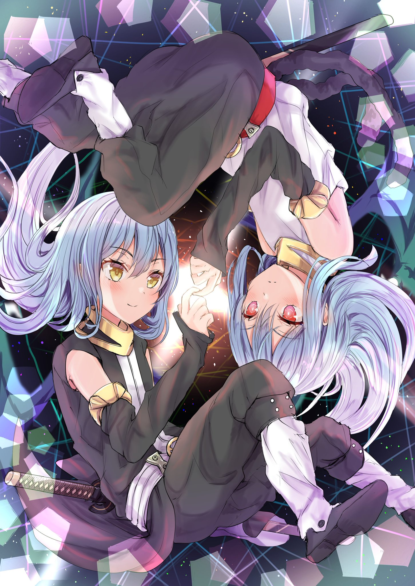 Twins - Anime, Anime art, Rimuru Tempest, Tensei Shitara Slime Datta Ken, Romance, Longpost, Manas: Ciel