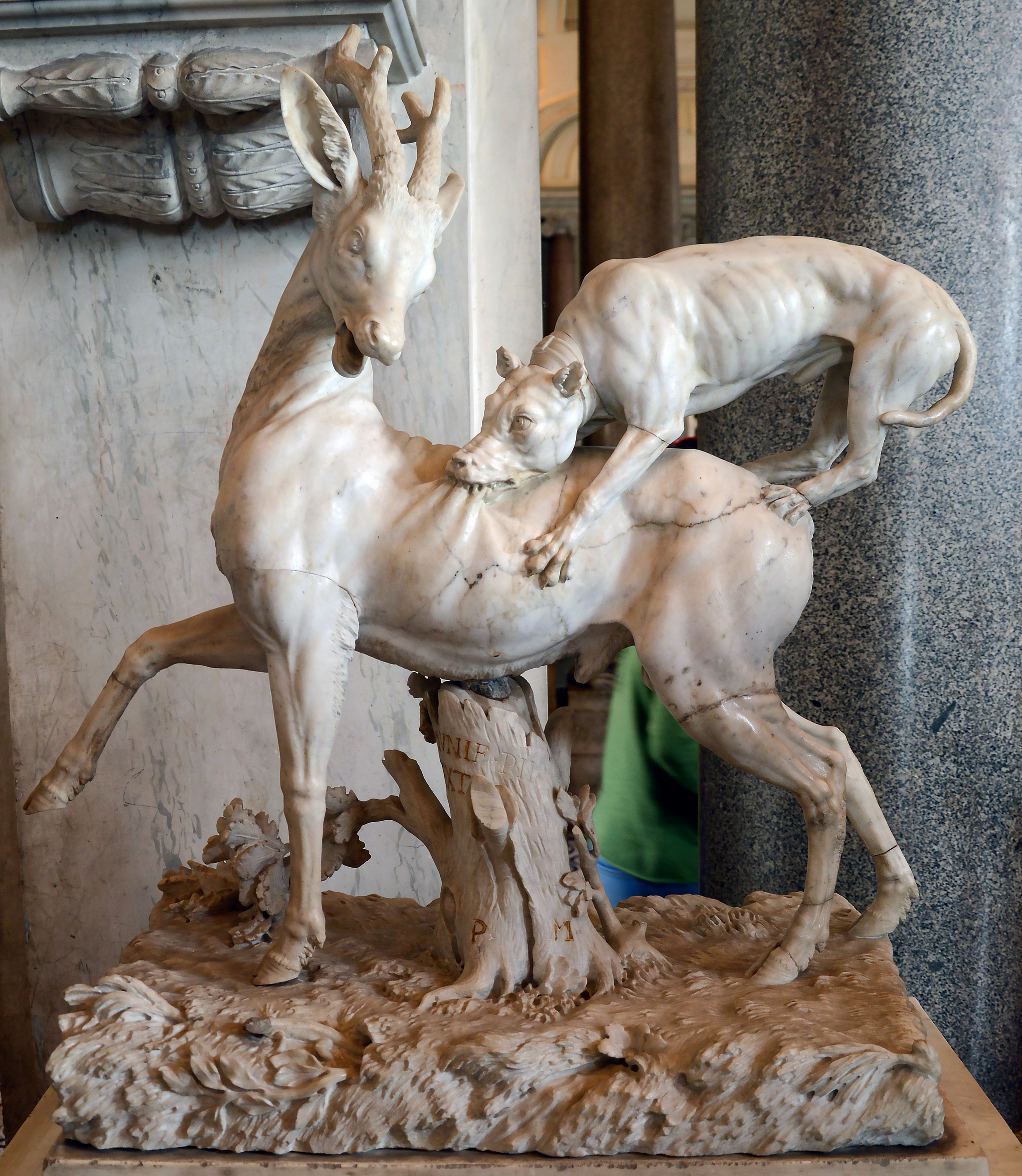 Amazing detail - Ancient Rome, Dog, Deer, Vatican, Museum, Hunting, Kus, Sculpture