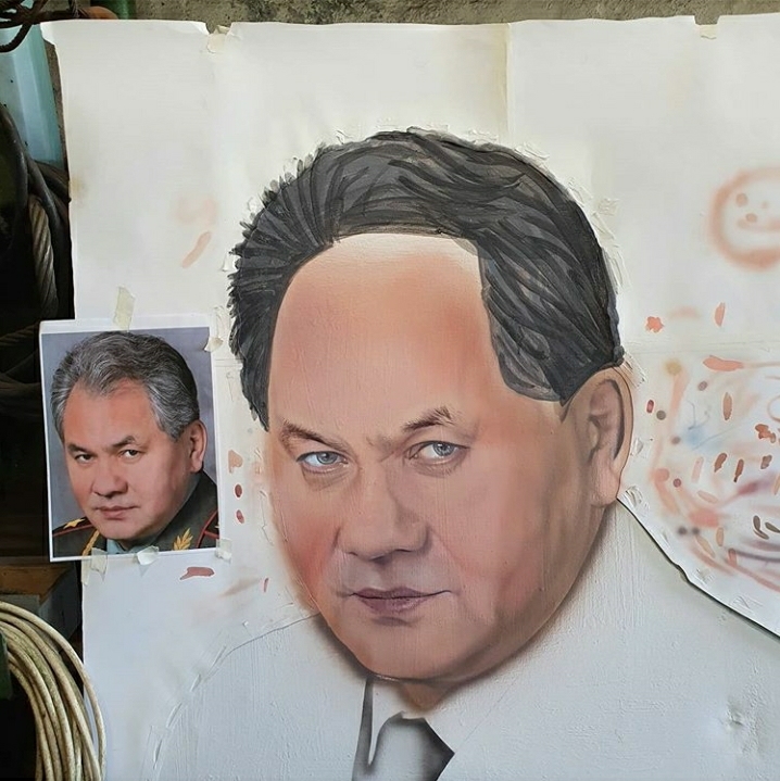 Shoigu 2.0 - My, Politics, Sergei Shoigu, Defense minister, Airbrushing, Portrait, Men, Army, Longpost