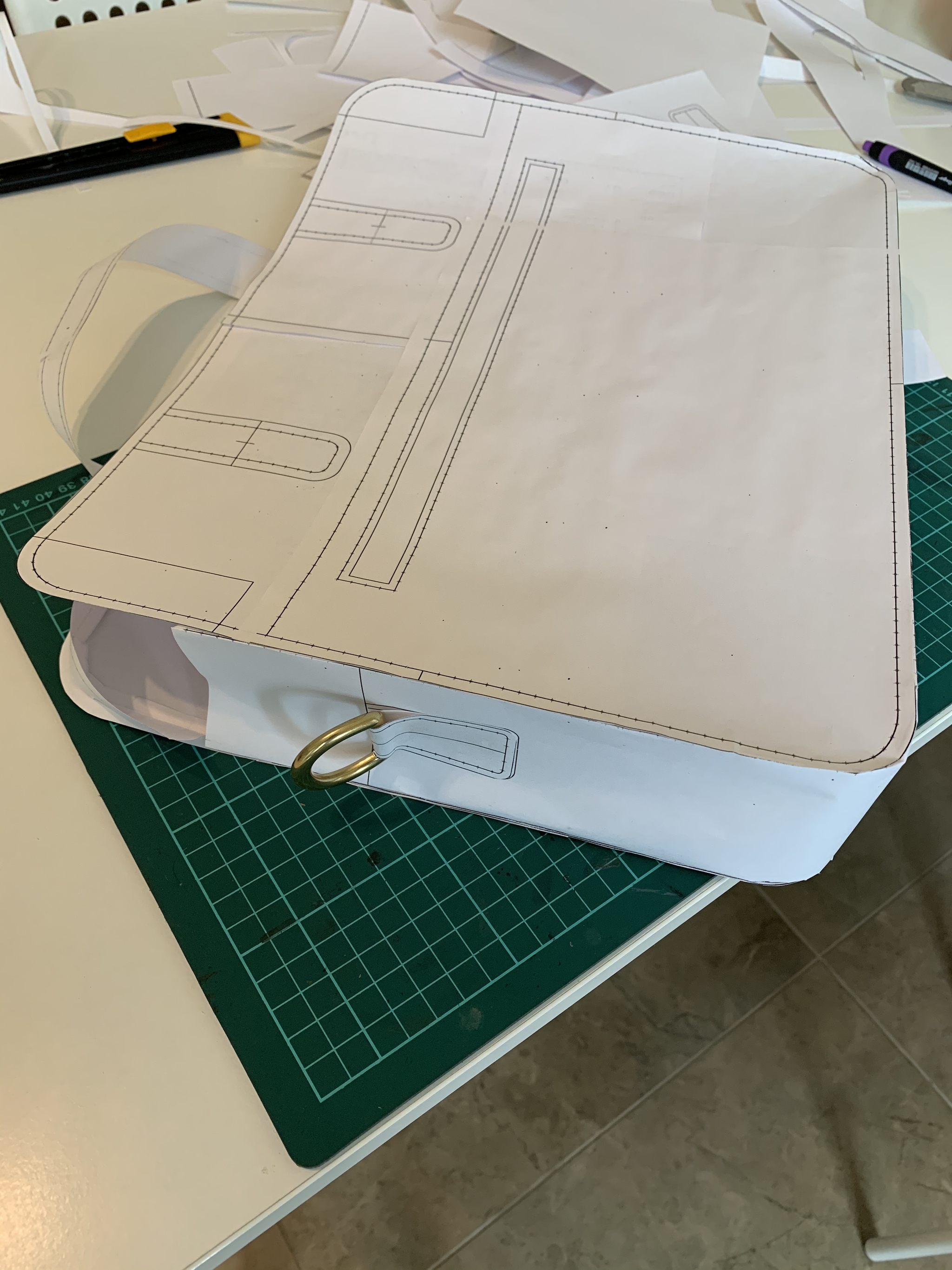 How I made my own leather bag. Part 1 - My, Leather products, With your own hands, Сумка, Master Class, Leather, Handmade, Leather craft, Longpost, Needlework with process