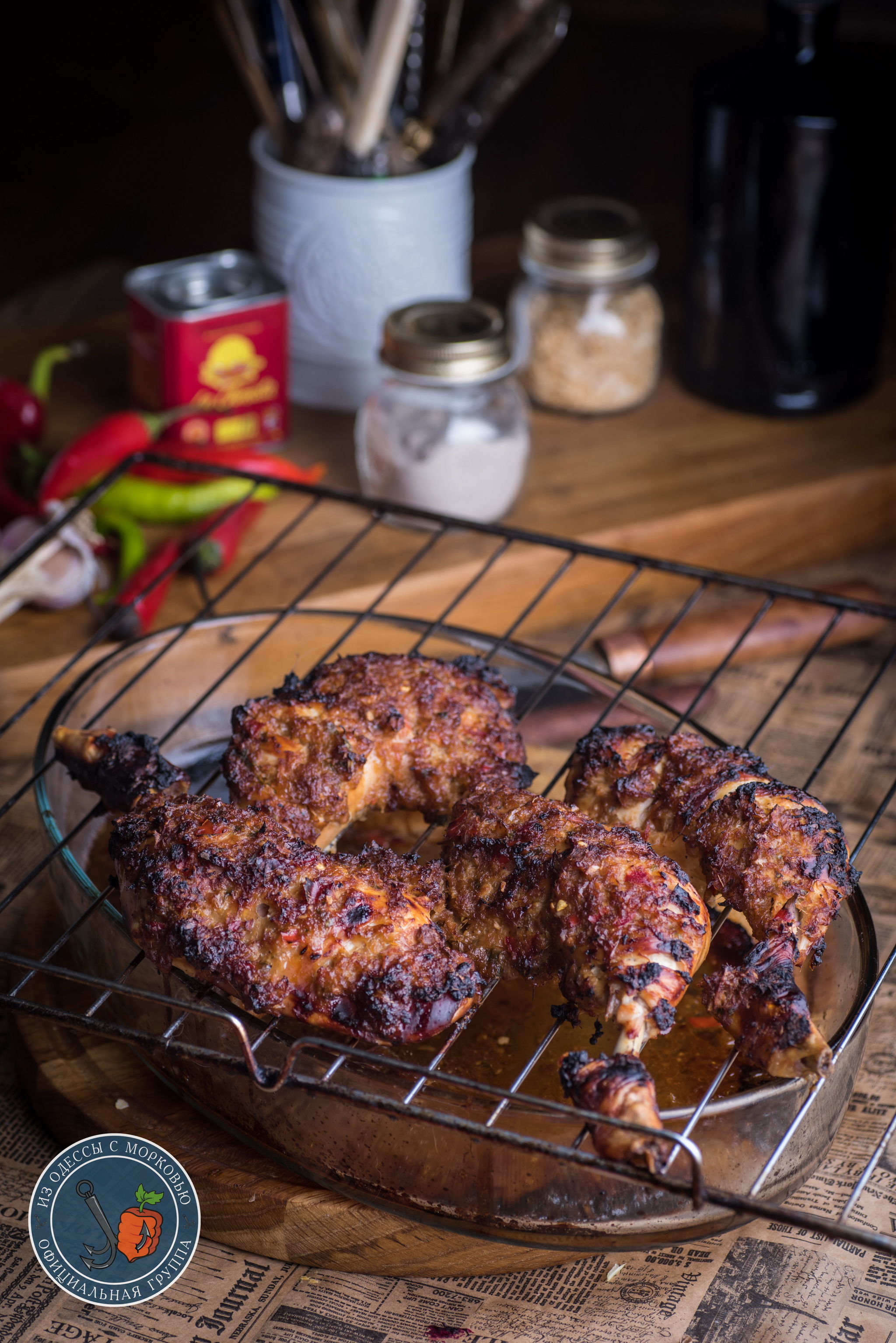 Jamaican jerk chicken - My, From Odessa with carrots, Cooking, Food, Recipe, The photo, Hen, Longpost