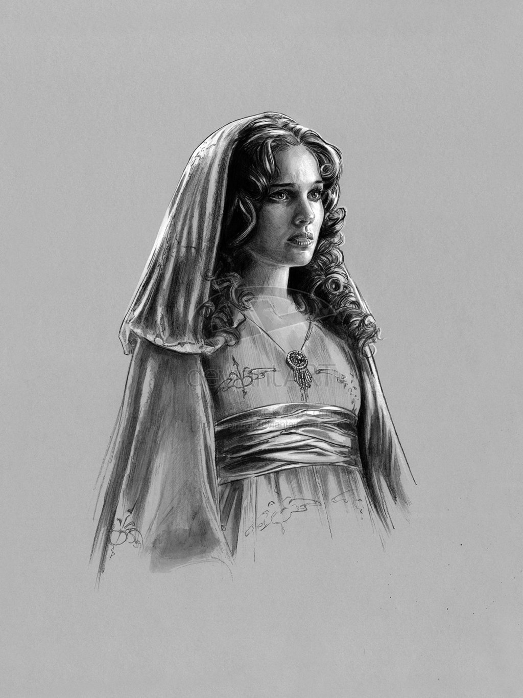 Padme Amidala in the works of American artist Jason Palmer - Star Wars, Padme Amidala, Costume, Sketch, Drawing, Deviantart, Artist, Art, Longpost