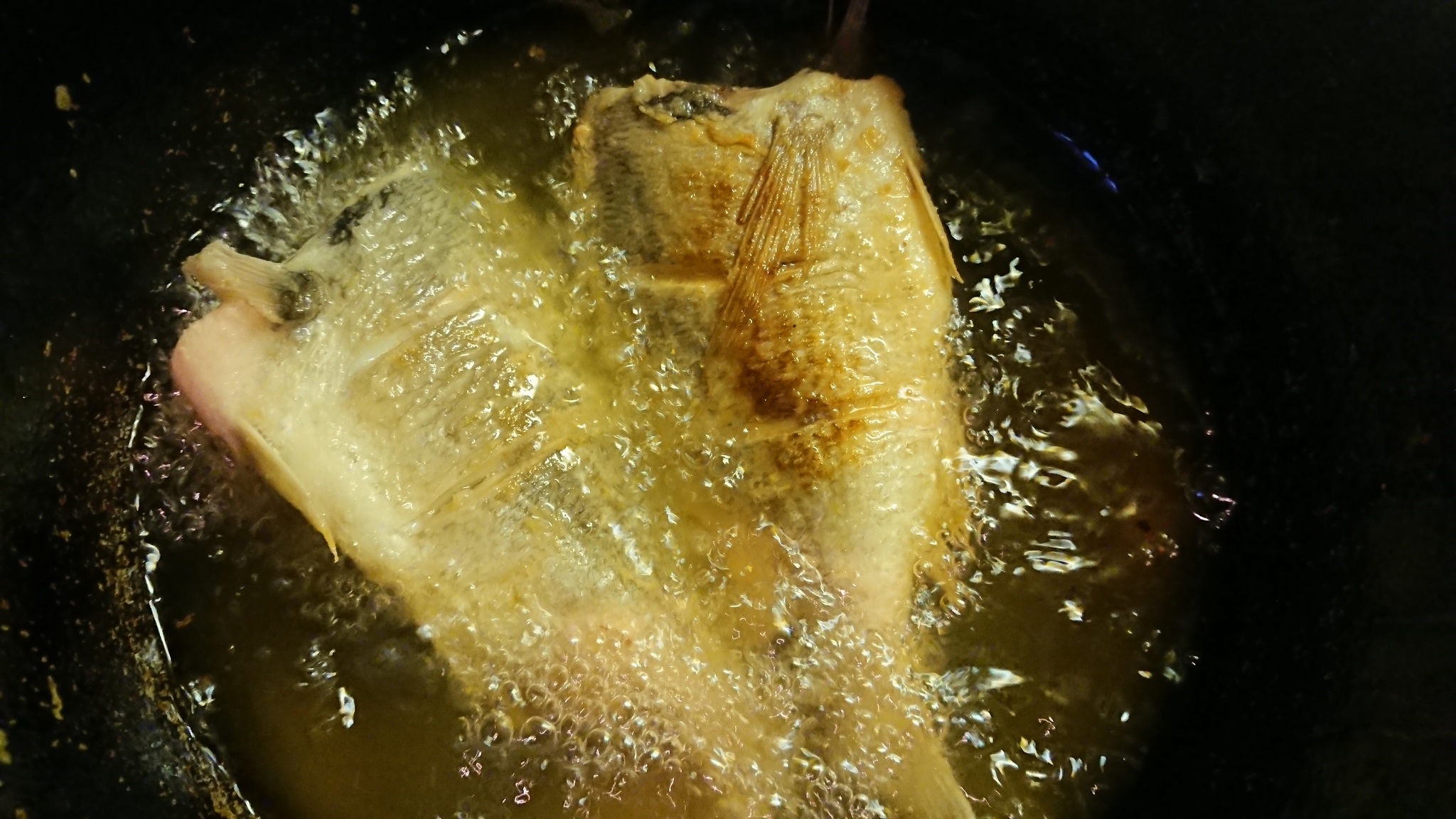 I'm frying dorado for the first time - My, Dorada, Dinner, Longpost