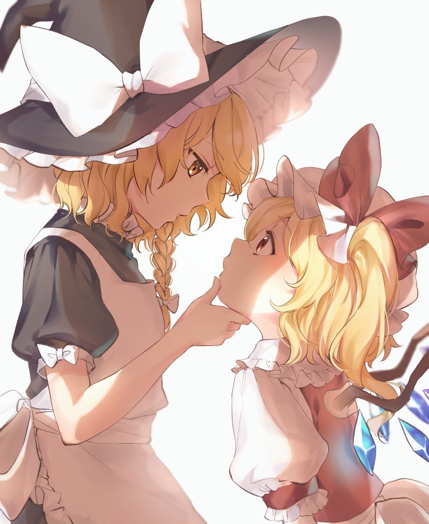 Marisa & Flandre - Anime, Anime art, Touhou, Kirisame marisa, Flandre scarlet, Jill 07km