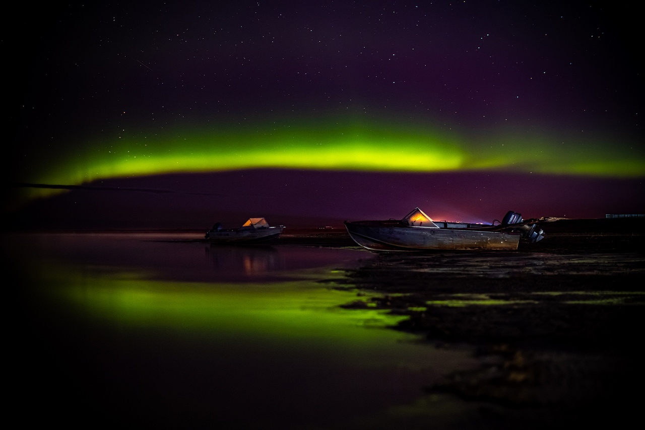 Northern night - Yamal, Polar Lights, Longpost