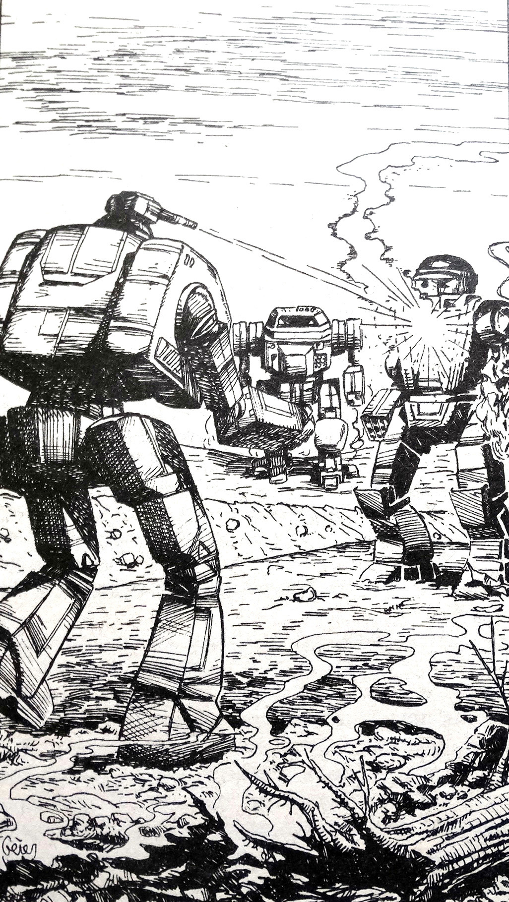 Illustrations from the books Combat Robots - Longpost, Images, Robot, Books, Illustrations